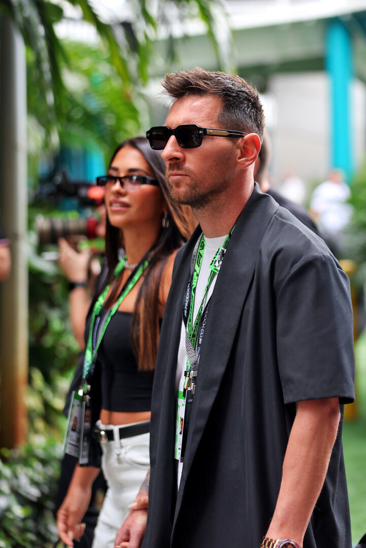 GP MIAMI, Lionel Messi (ARG) Inter Miami Footballer.
03.05.2026. Formula 1 World Championship, Rd 4, Miami Grand Prix, Miami, Florida, USA, Gara Day.
- www.xpbimages.com, EMail: requests@xpbimages.com © Copyright: Dunbar / XPB Images