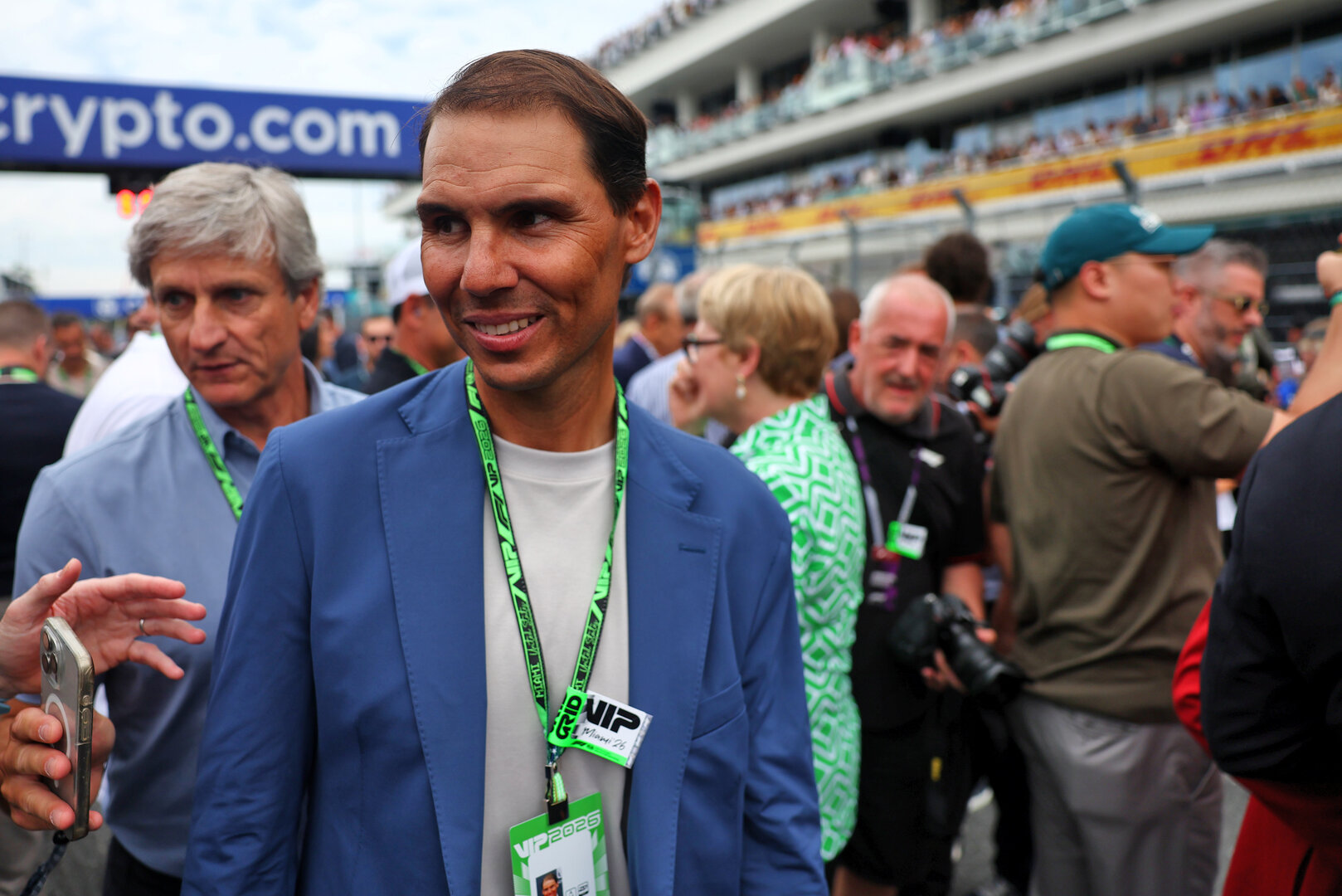 GP MIAMI, Rafael Nadal (ESP) Tennis Player on the grid.
03.05.2026. Formula 1 World Championship, Rd 4, Miami Grand Prix, Miami, Florida, USA, Gara Day.
- www.xpbimages.com, EMail: requests@xpbimages.com © Copyright: Patching / XPB Images