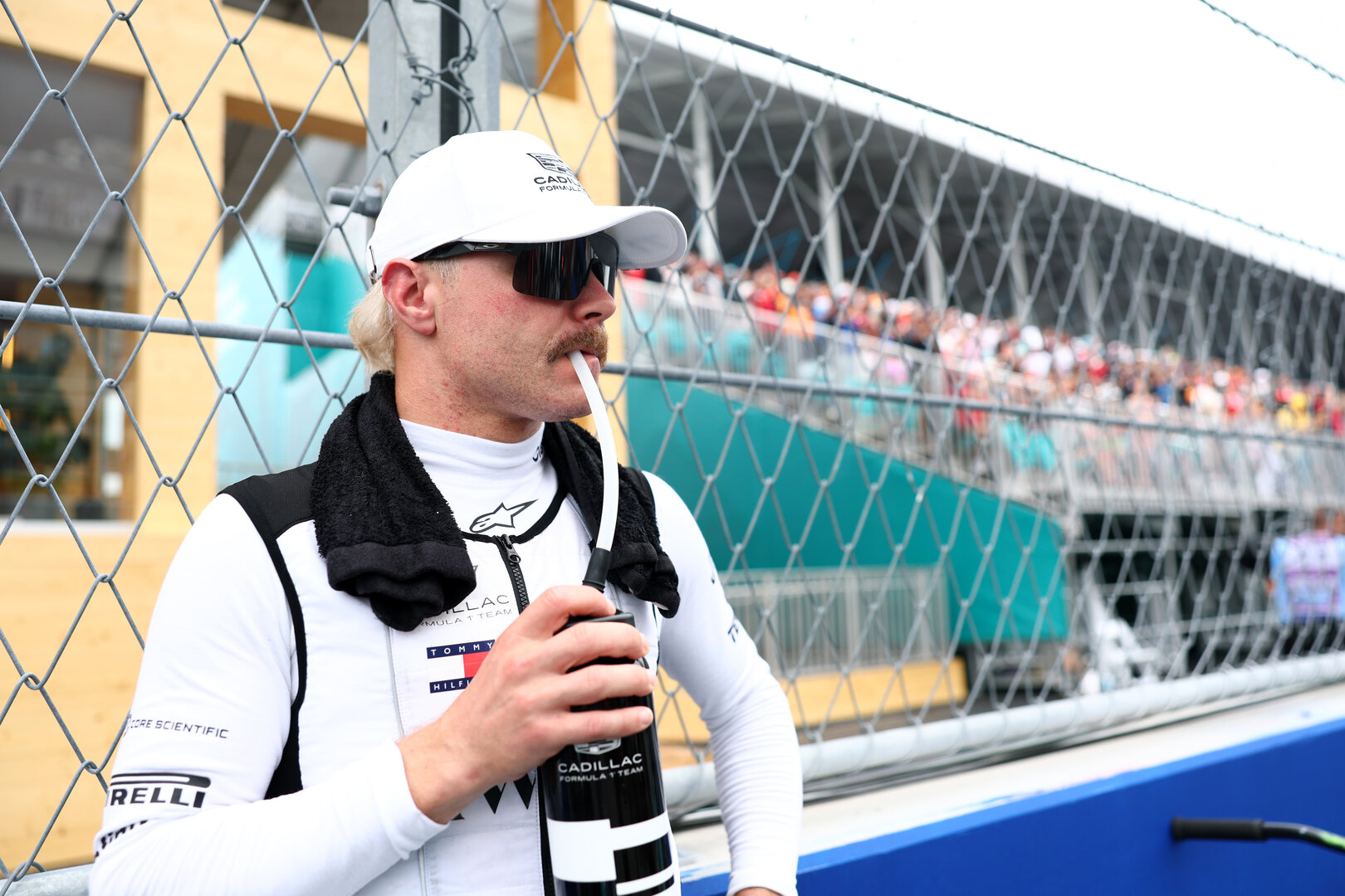 GP MIAMI, Valtteri Bottas (FIN) Cadillac Formula 1 Team on the grid.
03.05.2026. Formula 1 World Championship, Rd 4, Miami Grand Prix, Miami, Florida, USA, Gara Day.
- www.xpbimages.com, EMail: requests@xpbimages.com © Copyright: Bearne / XPB Images