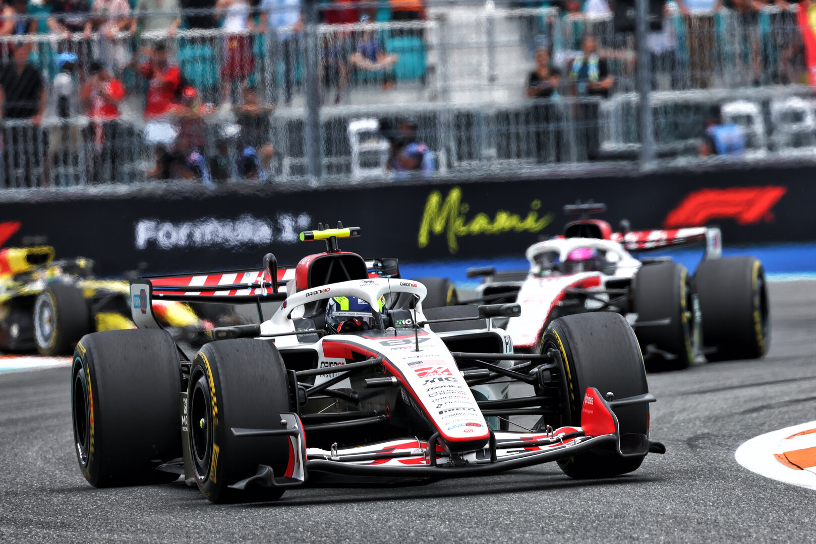 GP MIAMI, Oliver Bearman (GBR) Haas F1 Team VF-26.
03.05.2026. Formula 1 World Championship, Rd 4, Miami Grand Prix, Miami, Florida, USA, Gara Day.
- www.xpbimages.com, EMail: requests@xpbimages.com © Copyright: Bearne / XPB Images