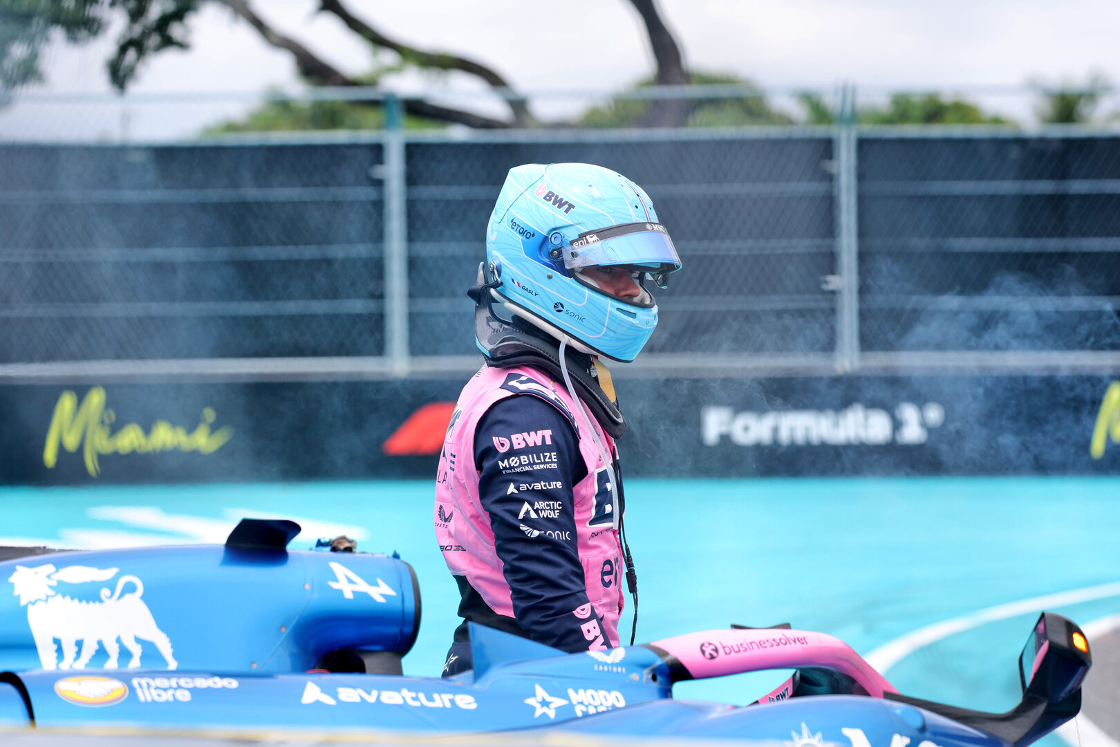 GP MIAMI, Pierre Gasly (FRA) Alpine F1 Team A526 crashed out of the race.
03.05.2026. Formula 1 World Championship, Rd 4, Miami Grand Prix, Miami, Florida, USA, Gara Day.
- www.xpbimages.com, EMail: requests@xpbimages.com © Copyright: Charniaux / XPB Images