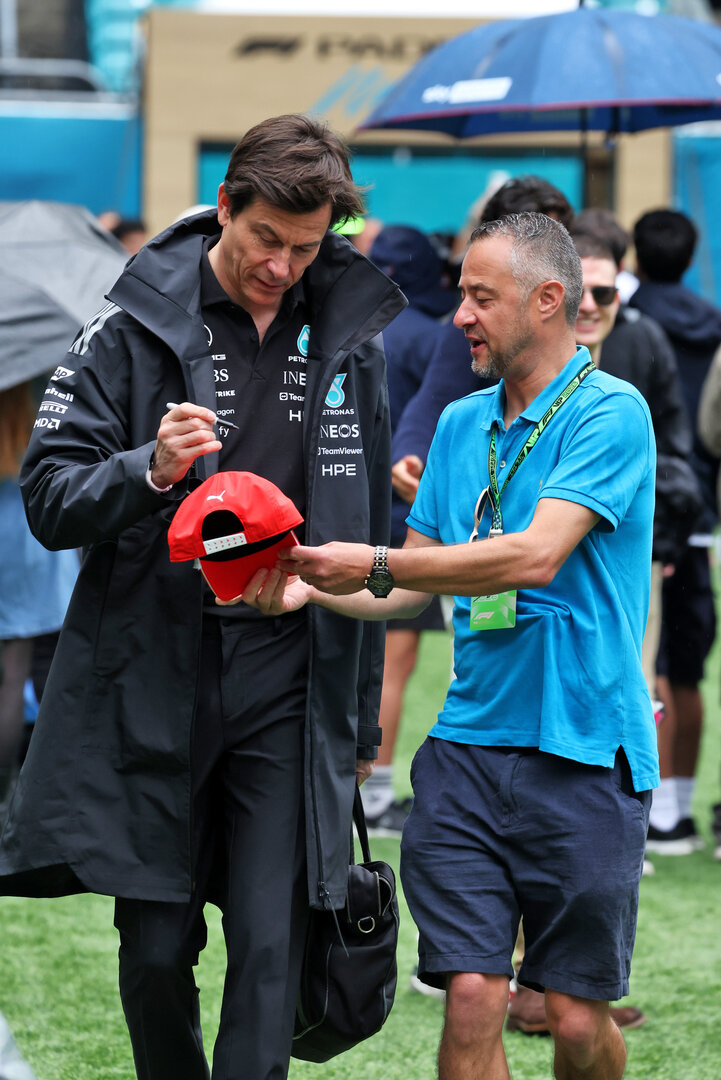 GP MIAMI, Toto Wolff (GER) Mercedes AMG Formula One Team Shareholder e Executive Director.
03.05.2026. Formula 1 World Championship, Rd 4, Miami Grand Prix, Miami, Florida, USA, Gara Day.
- www.xpbimages.com, EMail: requests@xpbimages.com © Copyright: Dunbar / XPB Images