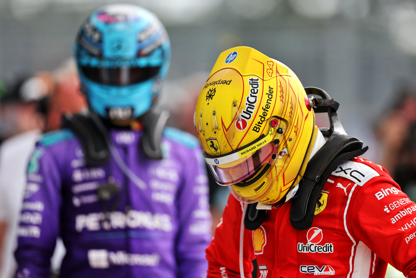 GP MIAMI, Lewis Hamilton (GBR) Ferrari in parc ferme.
03.05.2026. Formula 1 World Championship, Rd 4, Miami Grand Prix, Miami, Florida, USA, Gara Day.
- www.xpbimages.com, EMail: requests@xpbimages.com © Copyright: Charniaux / XPB Images