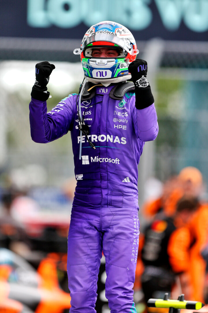 GP MIAMI, Gara winner Andrea Kimi Antonelli (ITA) Mercedes AMG Formula One Team celebrates in parc ferme.
03.05.2026. Formula 1 World Championship, Rd 4, Miami Grand Prix, Miami, Florida, USA, Gara Day.
- www.xpbimages.com, EMail: requests@xpbimages.com © Copyright: Dunbar / XPB Images