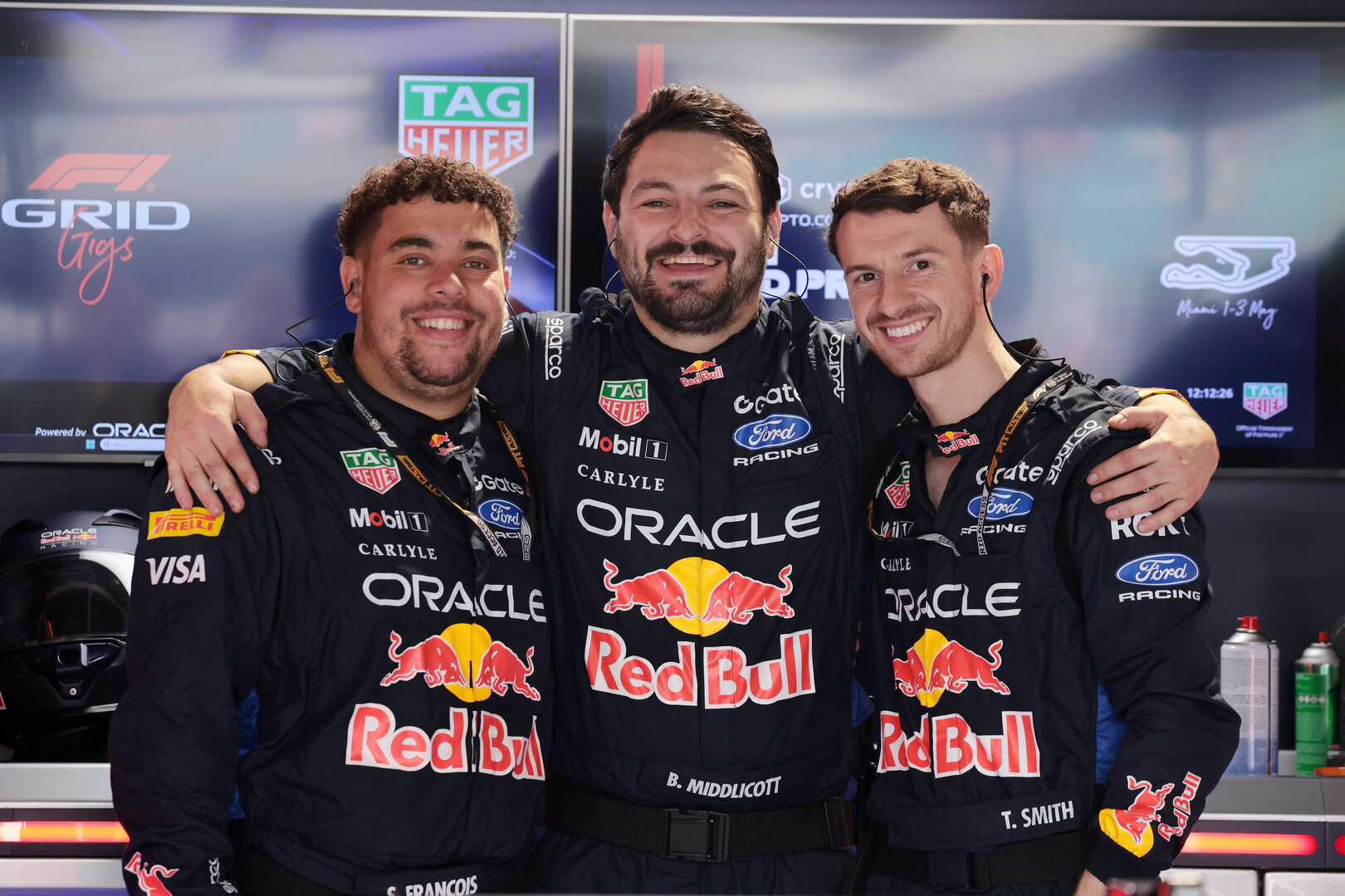 GP MIAMI, Red Bull Racing meccanici.
03.05.2026. Formula 1 World Championship, Rd 4, Miami Grand Prix, Miami, Florida, USA, Gara Day.
- www.xpbimages.com, EMail: requests@xpbimages.com © Copyright: Moy / XPB Images