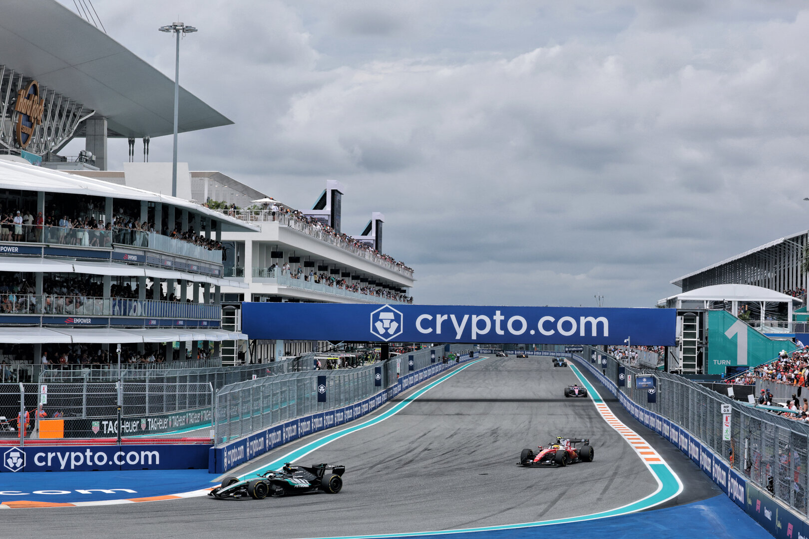 GP MIAMI, George Russell (GBR) Mercedes AMG Formula One Team W17.
03.05.2026. Formula 1 World Championship, Rd 4, Miami Grand Prix, Miami, Florida, USA, Gara Day.
- www.xpbimages.com, EMail: requests@xpbimages.com © Copyright: Moy / XPB Images