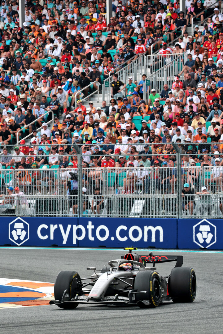 GP MIAMI, Gabriel Bortoleto (BRA) Audi F1 Team R26.
03.05.2026. Formula 1 World Championship, Rd 4, Miami Grand Prix, Miami, Florida, USA, Gara Day.
- www.xpbimages.com, EMail: requests@xpbimages.com © Copyright: Moy / XPB Images