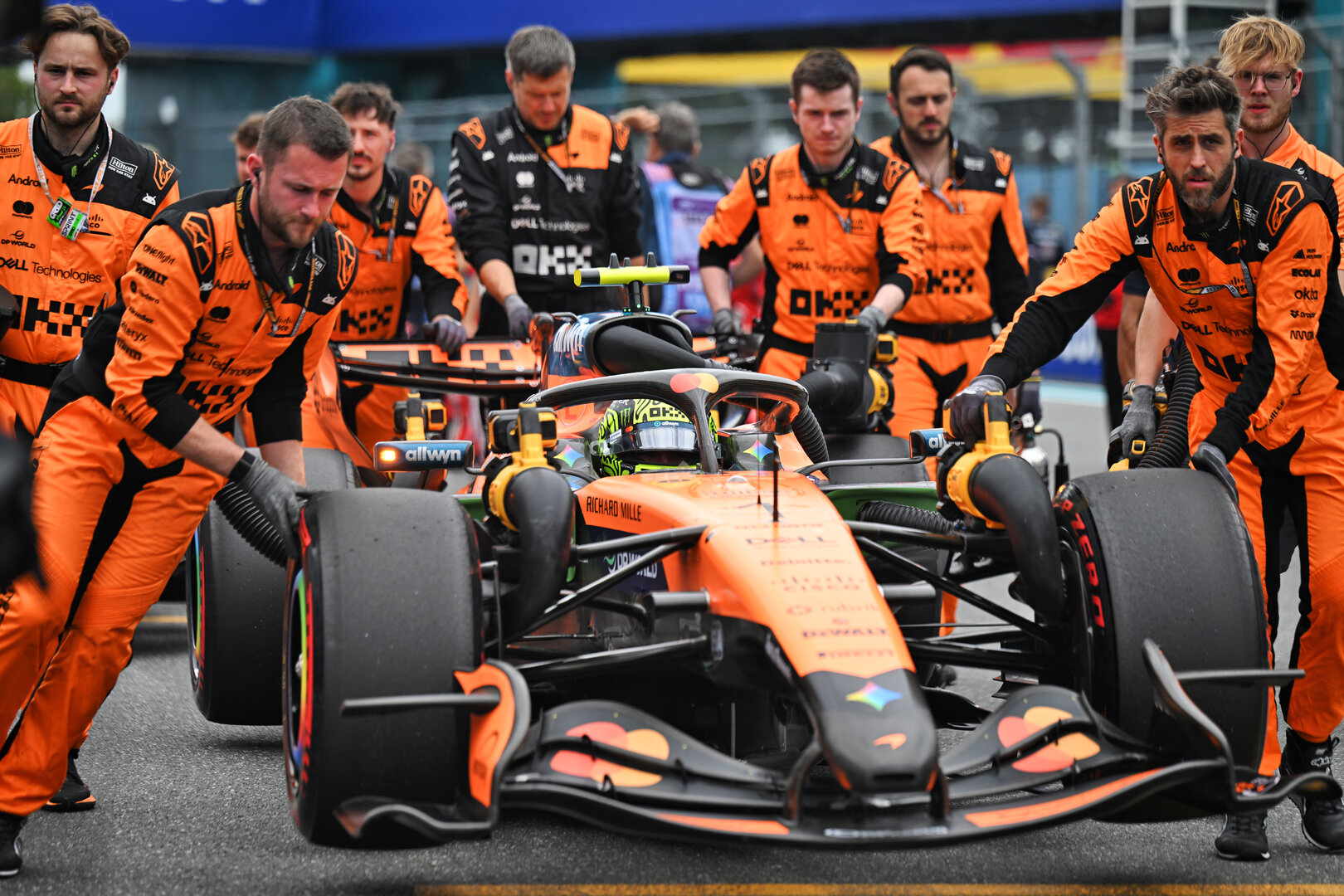 GP MIAMI, Lando Norris (GBR) McLaren F1 Team MCL40 on the grid.
03.05.2026. Formula 1 World Championship, Rd 4, Miami Grand Prix, Miami, Florida, USA, Gara Day.
- www.xpbimages.com, EMail: requests@xpbimages.com © Copyright: Price / XPB Images