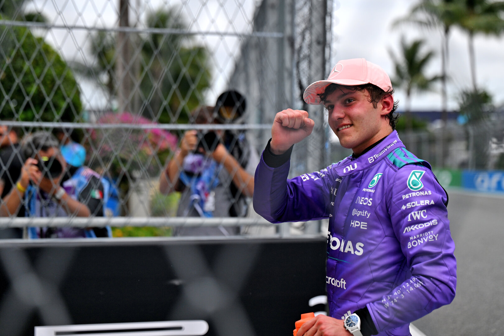 GP MIAMI, Gara winner Andrea Kimi Antonelli (ITA) Mercedes AMG Formula One Team celebrates in parc ferme.
03.05.2026. Formula 1 World Championship, Rd 4, Miami Grand Prix, Miami, Florida, USA, Gara Day.
- www.xpbimages.com, EMail: requests@xpbimages.com © Copyright: Price / XPB Images