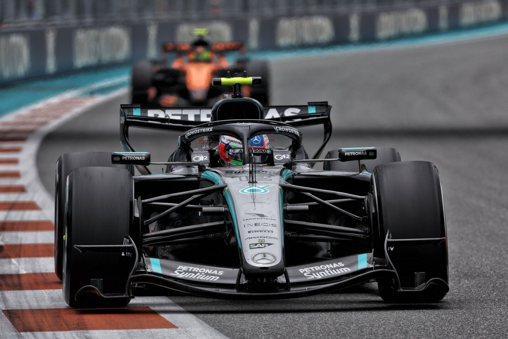 GP MIAMI, Andrea Kimi Antonelli (ITA) Mercedes AMG Formula One Team W17.
03.05.2026. Formula 1 World Championship, Rd 4, Miami Grand Prix, Miami, Florida, USA, Gara Day.
- www.xpbimages.com, EMail: requests@xpbimages.com © Copyright: Dunbar / XPB Images
