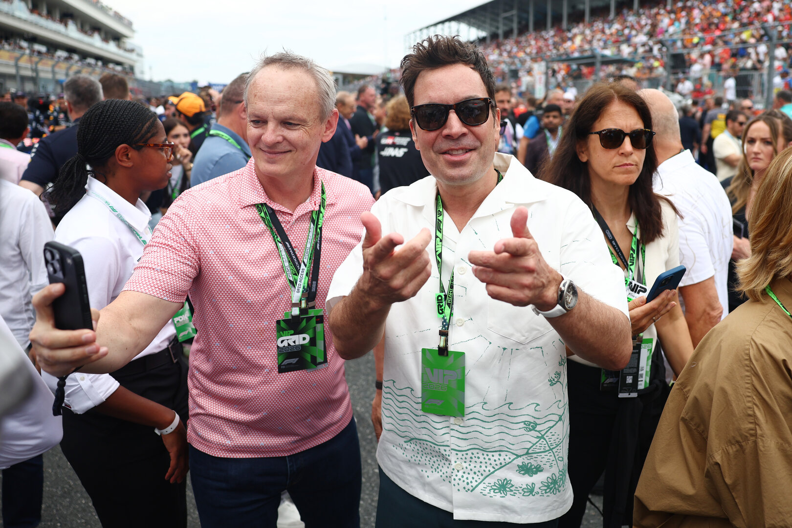 GP MIAMI, Jimmy Fallon (USA) TV Host on the grid.
03.05.2026. Formula 1 World Championship, Rd 4, Miami Grand Prix, Miami, Florida, USA, Gara Day.
- www.xpbimages.com, EMail: requests@xpbimages.com © Copyright: Patching / XPB Images