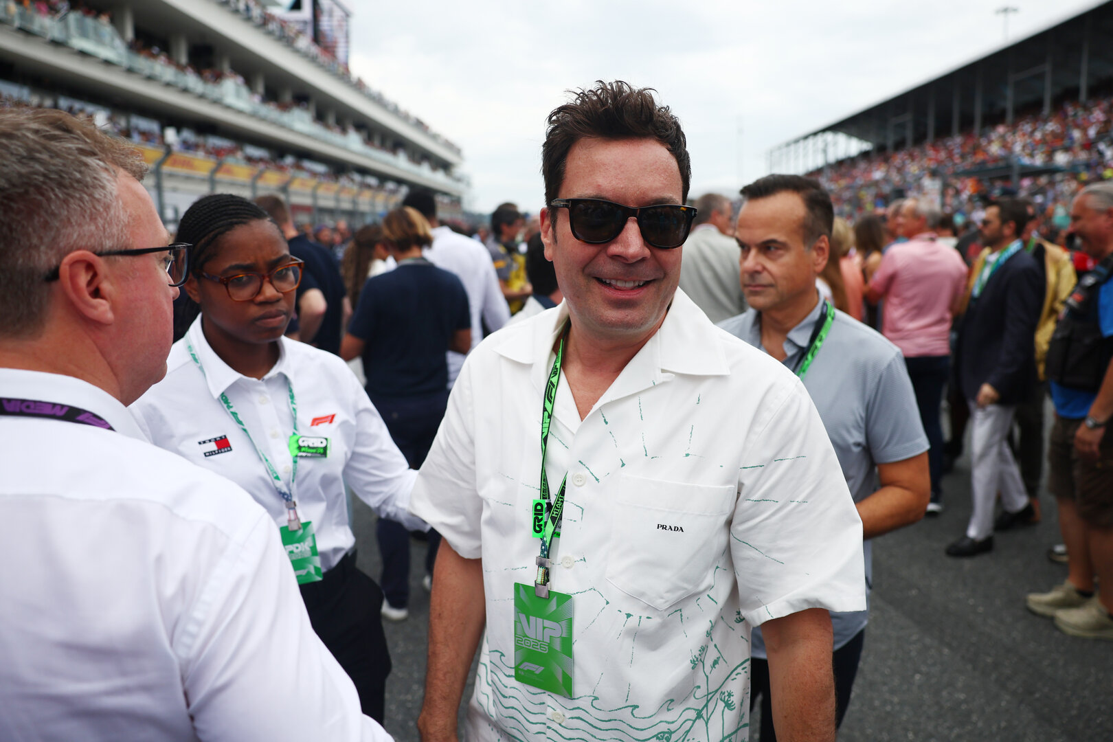 GP MIAMI, Jimmy Fallon (USA) TV Host on the grid.
03.05.2026. Formula 1 World Championship, Rd 4, Miami Grand Prix, Miami, Florida, USA, Gara Day.
- www.xpbimages.com, EMail: requests@xpbimages.com © Copyright: Patching / XPB Images