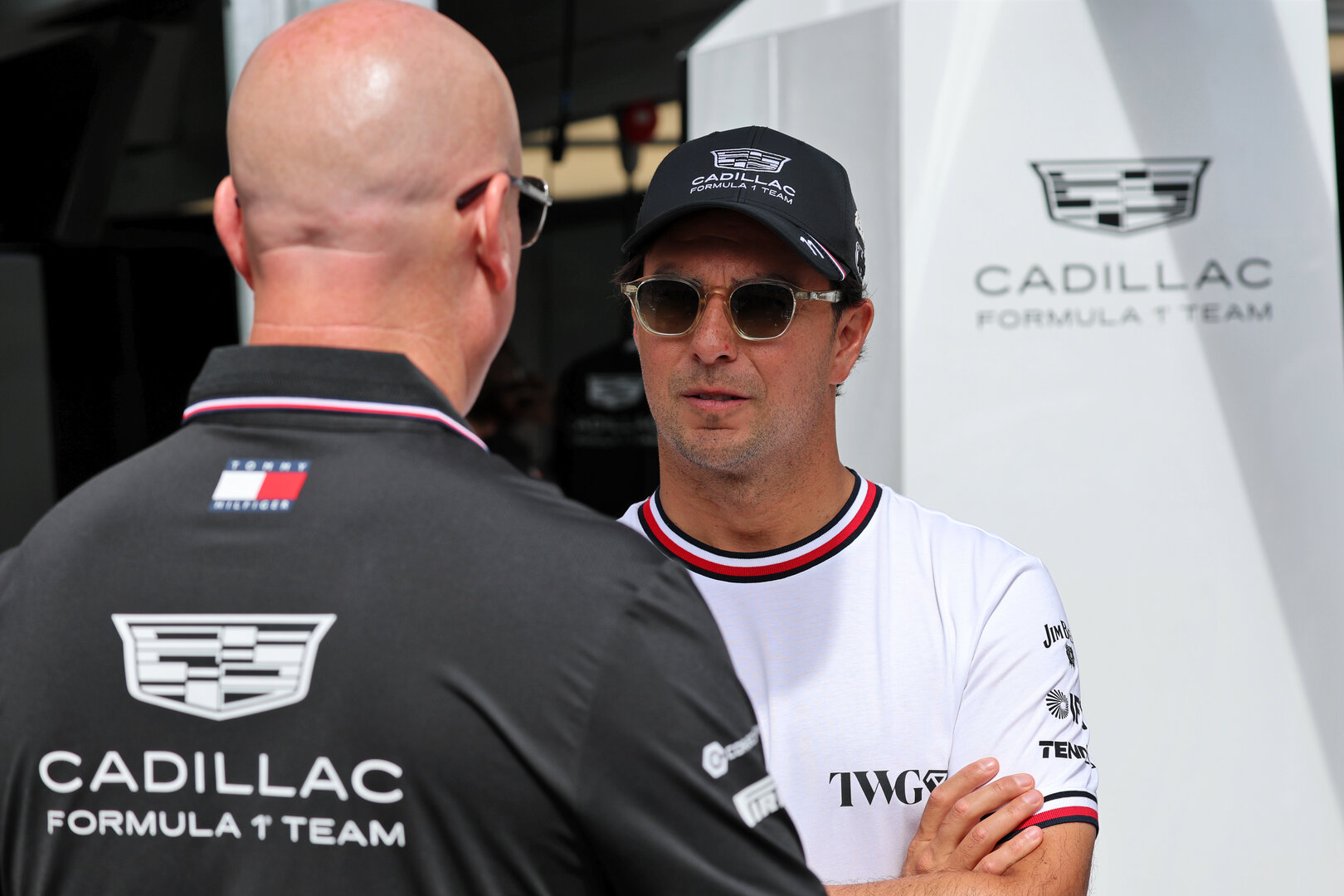 GP MONACO, Sergio Perez (MEX) Cadillac Formula 1 Team with Dan Towriss (USA) Cadillac F1 Team e TWG Motorsports CEO.
04.06.2026. Formula 1 World Championship, Rd 6, Monaco Grand Prix, Monte Carlo, Monaco, Preparation Day.
- www.xpbimages.com, EMail: requests@xpbimages.com © Copyright: Batchelor / XPB Images