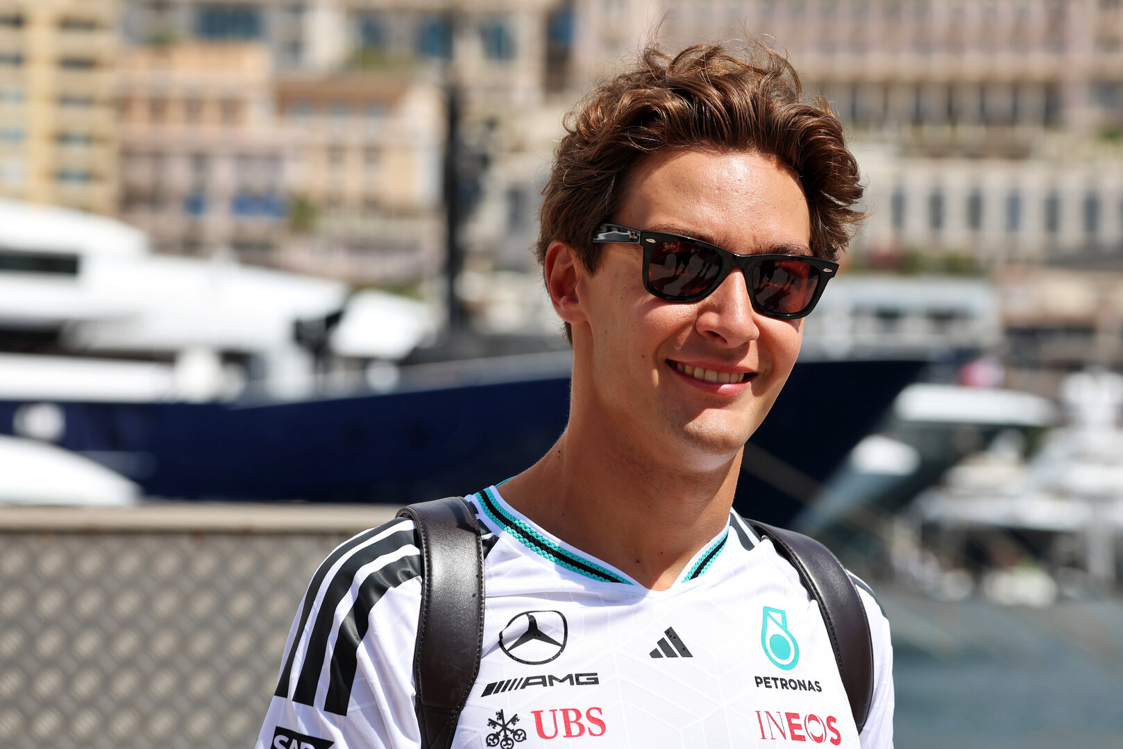 GP MONACO, George Russell (GBR) Mercedes AMG Formula One Team.
04.06.2026. Formula 1 World Championship, Rd 6, Monaco Grand Prix, Monte Carlo, Monaco, Preparation Day.
- www.xpbimages.com, EMail: requests@xpbimages.com © Copyright: Rew / XPB Images
