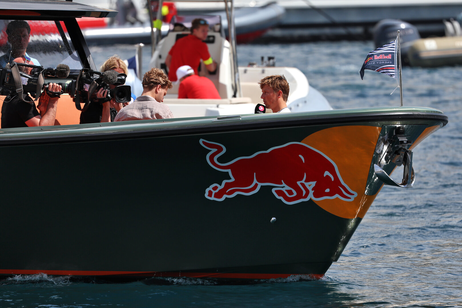 GP MONACO, Liam Lawson (NZL) Racing Bulls Formula One Team on a boat in the Monaco Harbour. 
04.06.2026. Formula 1 World Championship, Rd 6, Monaco Grand Prix, Monte Carlo, Monaco, Preparation Day.
- www.xpbimages.com, EMail: requests@xpbimages.com © Copyright: Rew / XPB Images