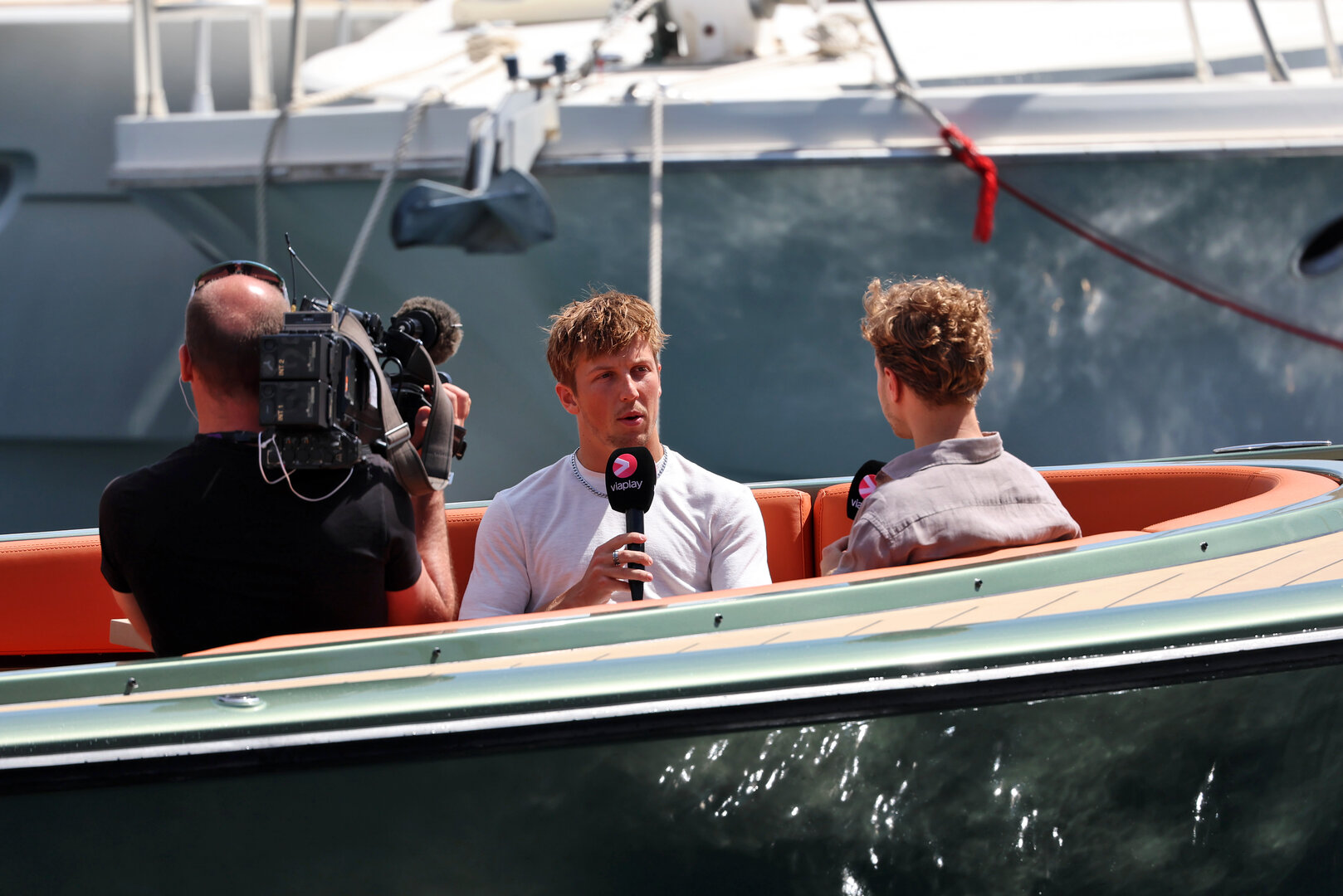 GP MONACO, Liam Lawson (NZL) Racing Bulls Formula One Team on a boat in the Monaco Harbour.
04.06.2026. Formula 1 World Championship, Rd 6, Monaco Grand Prix, Monte Carlo, Monaco, Preparation Day.
- www.xpbimages.com, EMail: requests@xpbimages.com © Copyright: Rew / XPB Images