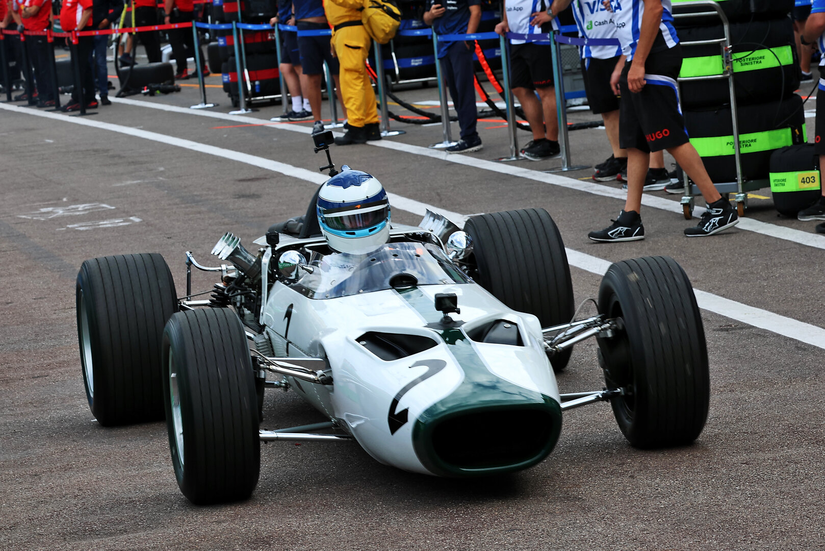 GP MONACO, Mika Hakkinen (FIN) in the 1966 McLaren M2B.
04.06.2026. Formula 1 World Championship, Rd 6, Monaco Grand Prix, Monte Carlo, Monaco, Preparation Day.
- www.xpbimages.com, EMail: requests@xpbimages.com © Copyright: Batchelor / XPB Images
