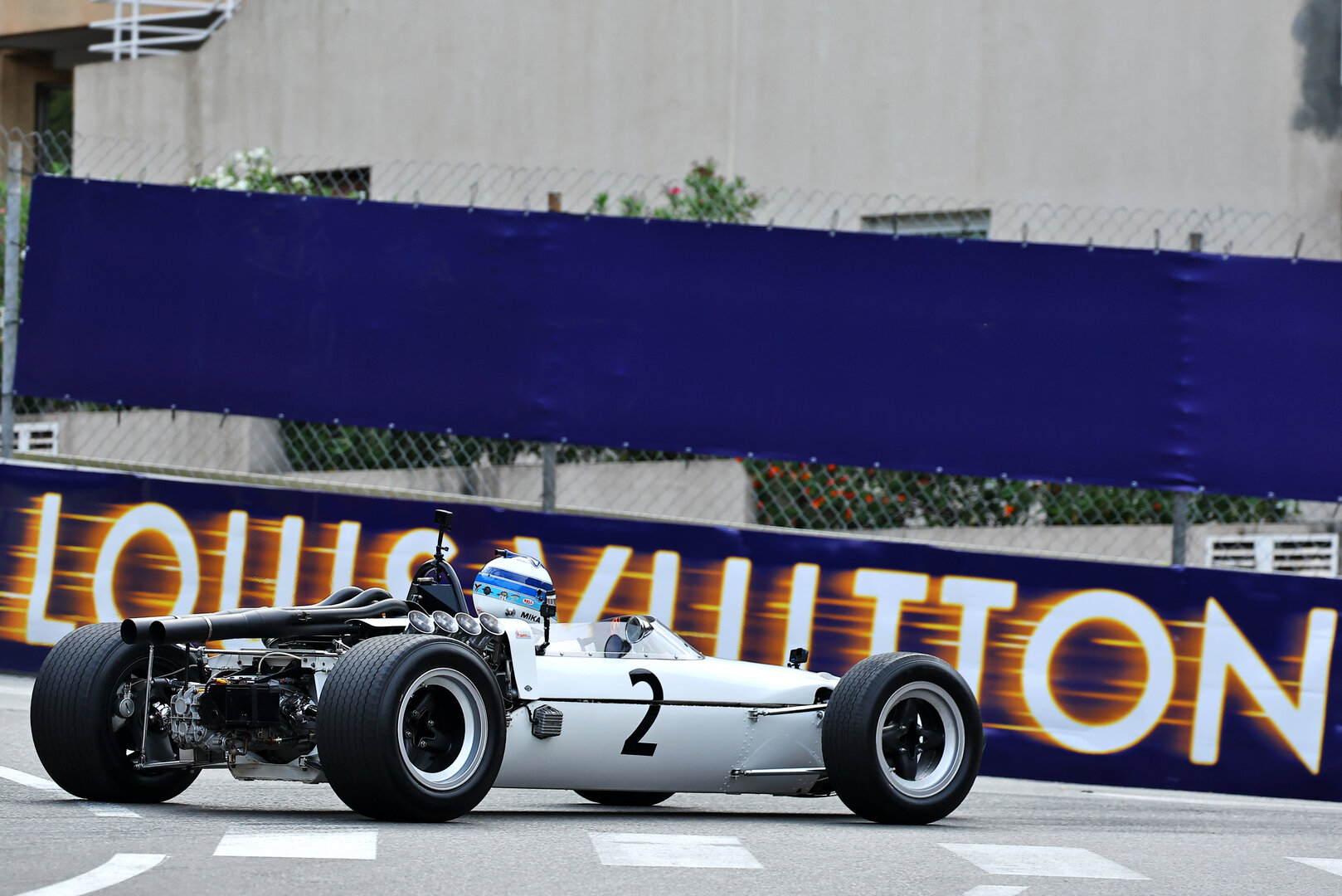 GP MONACO, Mika Hakkinen (FIN) in the 1966 McLaren M2B.
04.06.2026. Formula 1 World Championship, Rd 6, Monaco Grand Prix, Monte Carlo, Monaco, Preparation Day.
- www.xpbimages.com, EMail: requests@xpbimages.com © Copyright: XPB Images