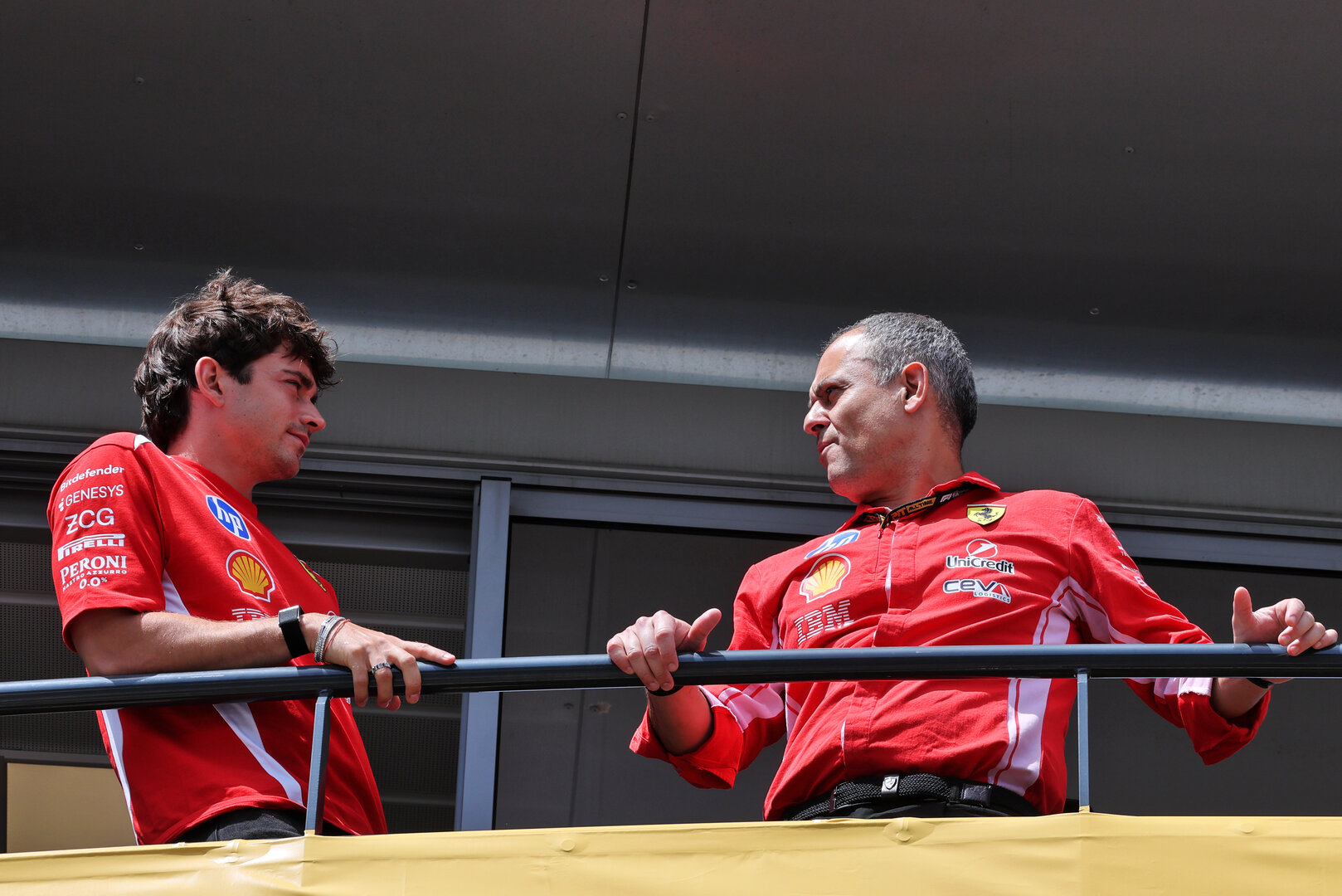 GP MONACO, (L to R): Charles Leclerc (MON) Ferrari with Diego Ioverno (ITA) Ferrari Sporting Director.
04.06.2026. Formula 1 World Championship, Rd 6, Monaco Grand Prix, Monte Carlo, Monaco, Preparation Day.
 - www.xpbimages.com, EMail: requests@xpbimages.com © Copyright: Coates / XPB Images
