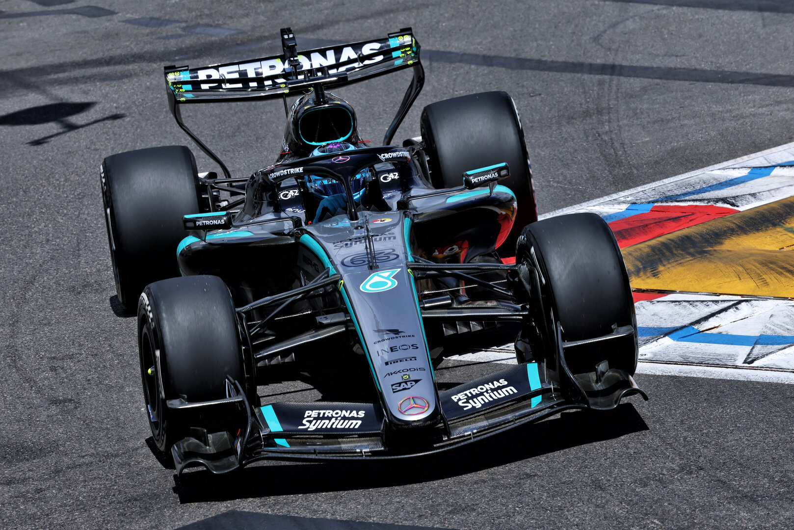 GP MONACO, George Russell (GBR) Mercedes AMG Formula One Team W17.
05.06.2026. Formula 1 World Championship, Rd 6, Monaco Grand Prix, Monte Carlo, Monaco, Practice Day.
- www.xpbimages.com, EMail: requests@xpbimages.com © Copyright: Batchelor / XPB Images