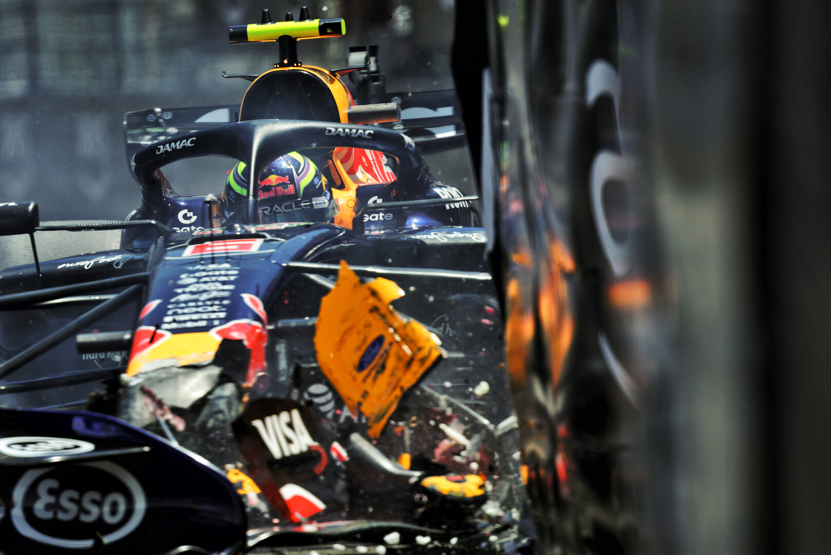GP MONACO, Isack Hadjar (FRA) Red Bull Racing RB22 crashed in the first practice session.
05.06.2026. Formula 1 World Championship, Rd 6, Monaco Grand Prix, Monte Carlo, Monaco, Practice Day.
- www.xpbimages.com, EMail: requests@xpbimages.com © Copyright: Batchelor / XPB Images