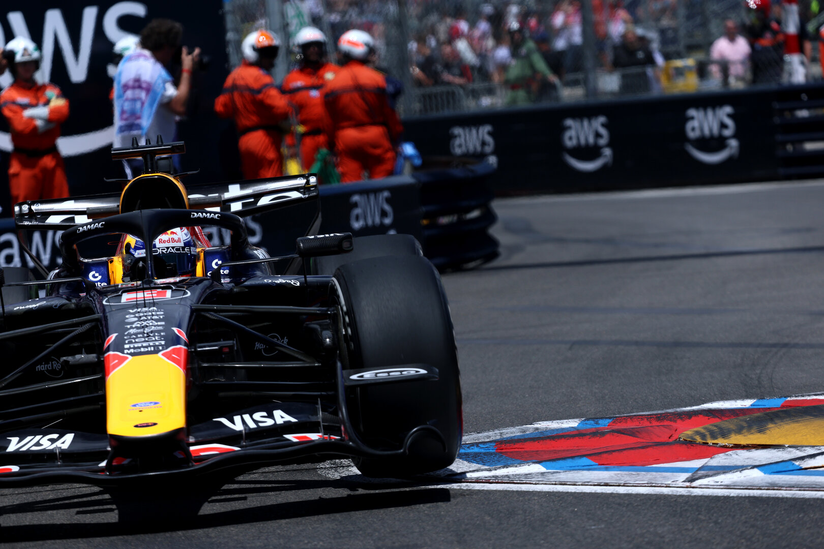 GP MONACO, Max Verstappen (NLD) Red Bull Racing RB22 - front wing detail.
05.06.2026. Formula 1 World Championship, Rd 6, Monaco Grand Prix, Monte Carlo, Monaco, Practice Day.
- www.xpbimages.com, EMail: requests@xpbimages.com © Copyright: Batchelor / XPB Images