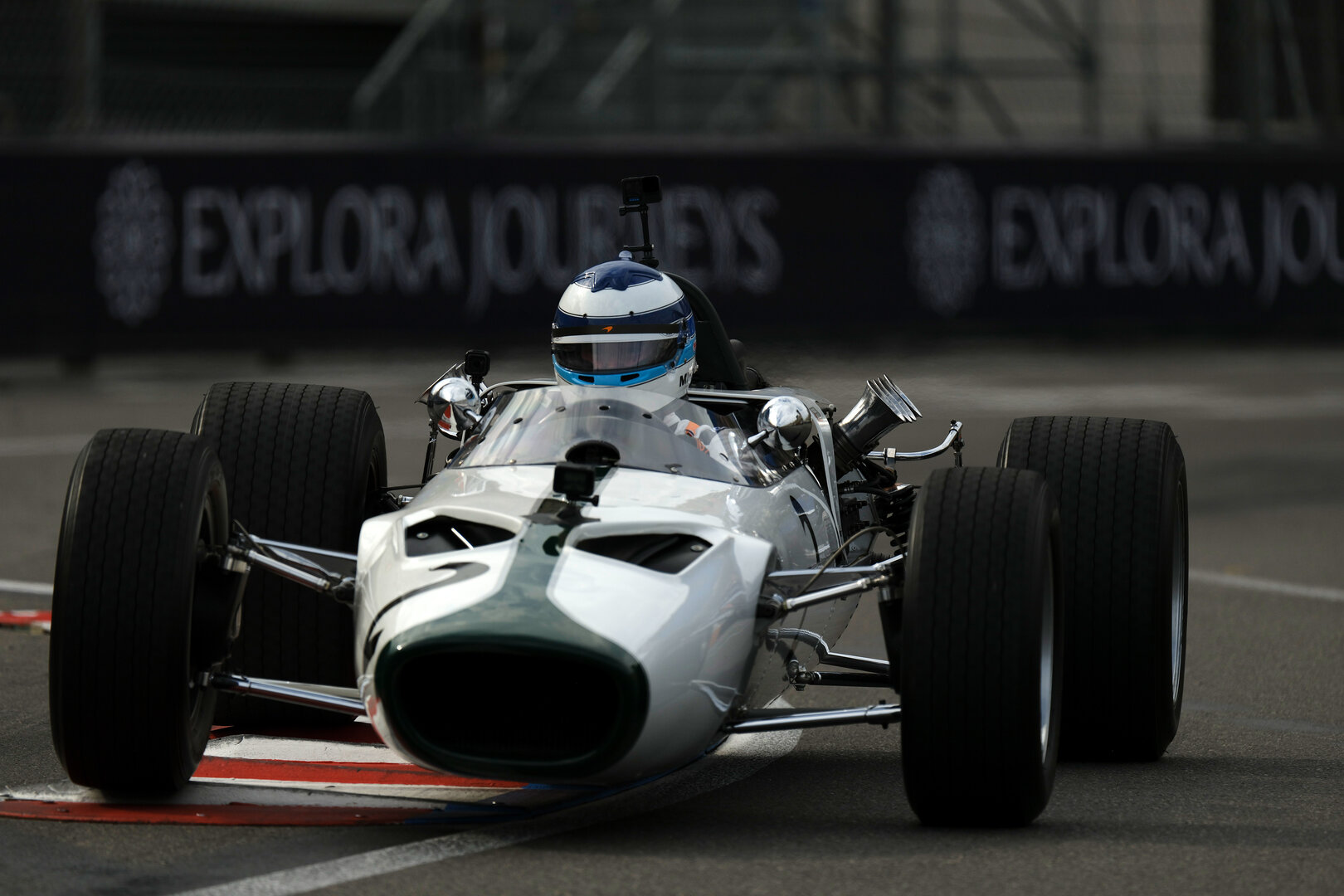 GP MONACO, Mika Hakkinen (FIN) in the 1966 McLaren M2B.
04.06.2026. Formula 1 World Championship, Rd 6, Monaco Grand Prix, Monte Carlo, Monaco, Preparation Day.
- www.xpbimages.com, EMail: requests@xpbimages.com © Copyright: Dunbar / XPB Images