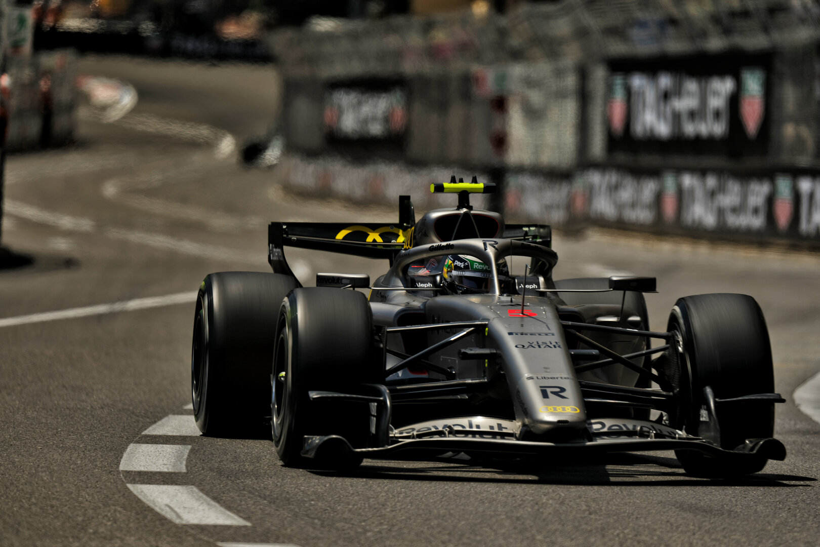 GP MONACO, Gabriel Bortoleto (BRA) Audi F1 Team R26.
05.06.2026. Formula 1 World Championship, Rd 6, Monaco Grand Prix, Monte Carlo, Monaco, Practice Day.
 - www.xpbimages.com, EMail: requests@xpbimages.com © Copyright: Dunbar / XPB Images