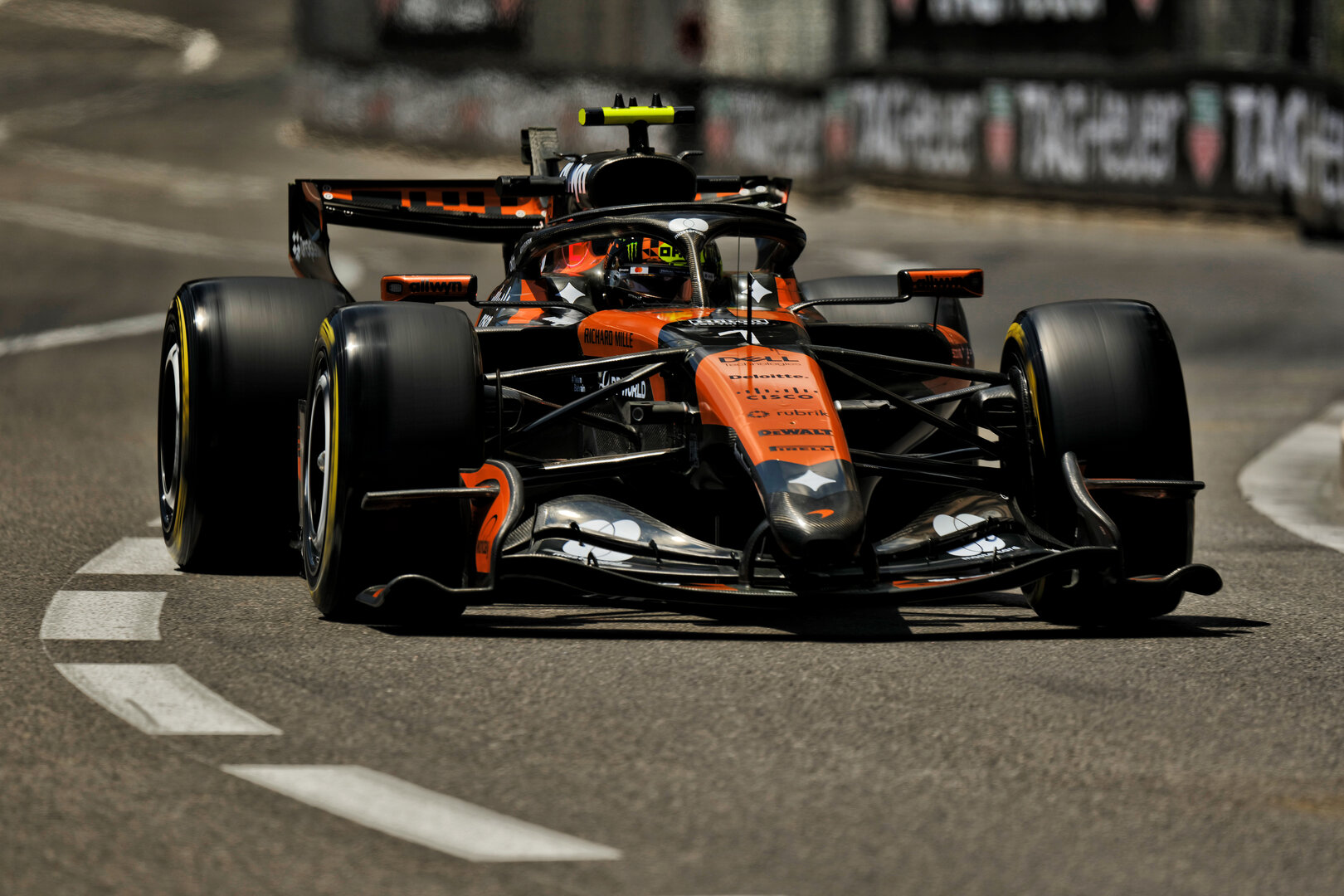 GP MONACO, Lando Norris (GBR) McLaren F1 Team MCL40.
05.06.2026. Formula 1 World Championship, Rd 6, Monaco Grand Prix, Monte Carlo, Monaco, Practice Day.
 - www.xpbimages.com, EMail: requests@xpbimages.com © Copyright: Dunbar / XPB Images