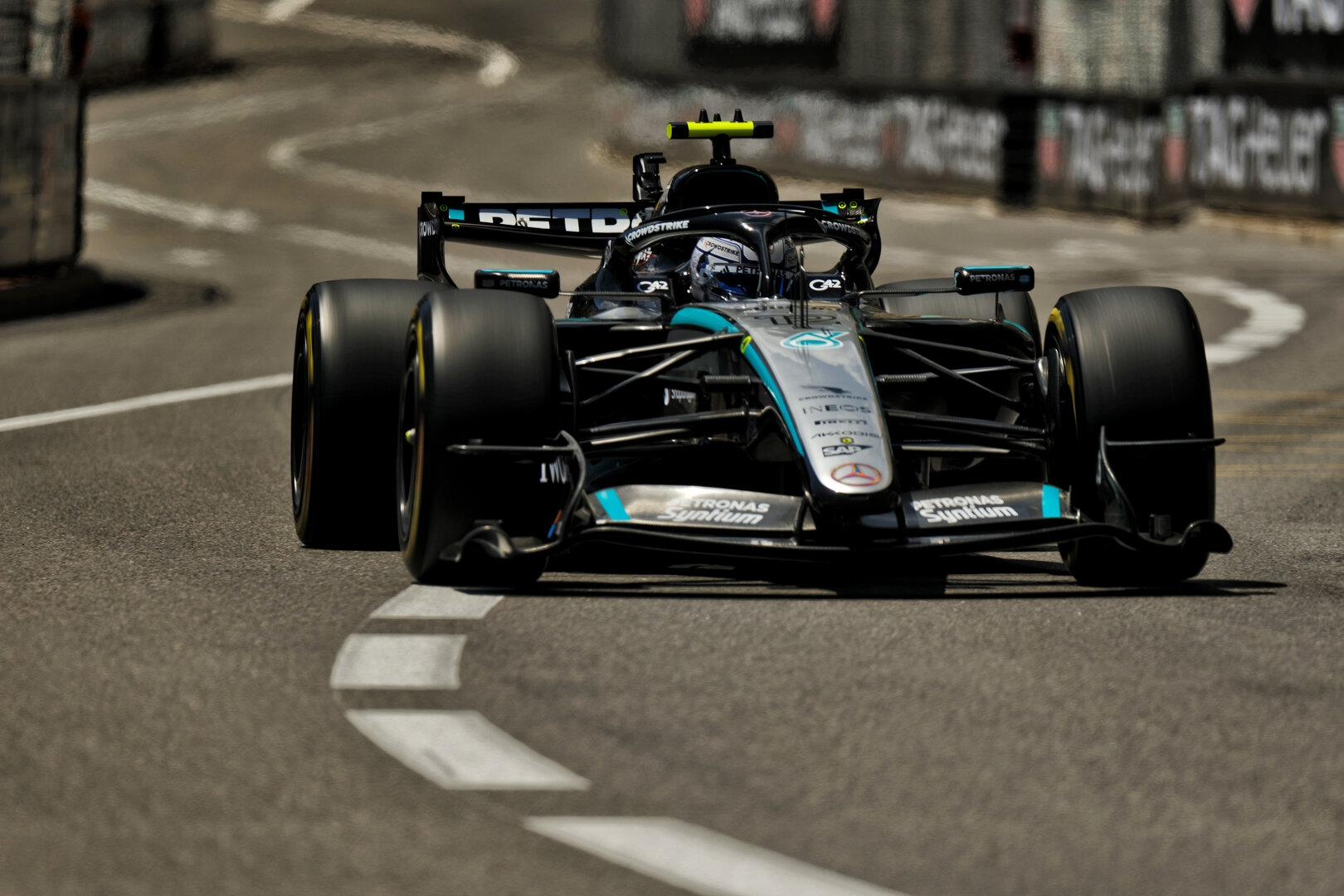 GP MONACO, Andrea Kimi Antonelli (ITA) Mercedes AMG Formula One Team W17.
05.06.2026. Formula 1 World Championship, Rd 6, Monaco Grand Prix, Monte Carlo, Monaco, Practice Day.
- www.xpbimages.com, EMail: requests@xpbimages.com © Copyright: Dunbar / XPB Images