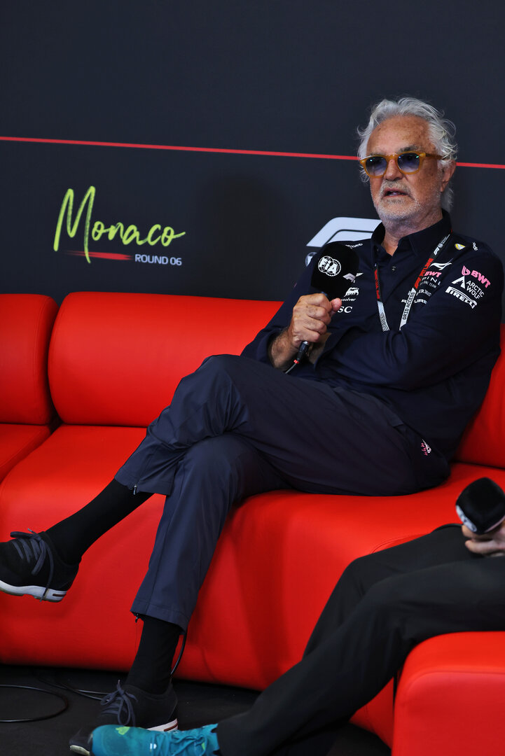 GP MONACO, Flavio Briatore (ITA) Alpine F1 Team Executive Advisor in the FIA Press Conference.
05.06.2026. Formula 1 World Championship, Rd 6, Monaco Grand Prix, Monte Carlo, Monaco, Practice Day.
- www.xpbimages.com, EMail: requests@xpbimages.com © Copyright: Rew / XPB Images