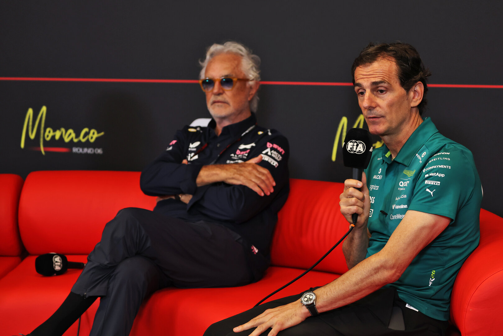 GP MONACO, Pedro De La Rosa (ESP) Aston Martin F1 Team, Team Ambassador in the FIA Press Conference.
05.06.2026. Formula 1 World Championship, Rd 6, Monaco Grand Prix, Monte Carlo, Monaco, Practice Day.
- www.xpbimages.com, EMail: requests@xpbimages.com © Copyright: Rew / XPB Images