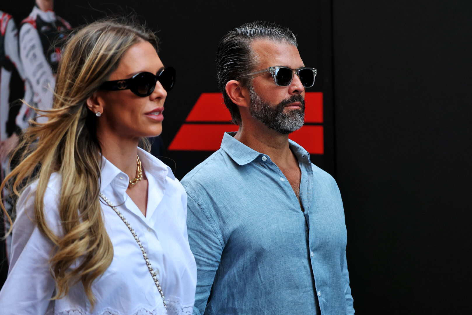GP MONACO, Donald Trump Jr (USA) with sua moglie Bettina Anderson (USA).
07.06.2026. Formula 1 World Championship, Rd 6, Monaco Grand Prix, Monte Carlo, Monaco, Gara Day.
- www.xpbimages.com, EMail: requests@xpbimages.com © Copyright: Batchelor / XPB Images