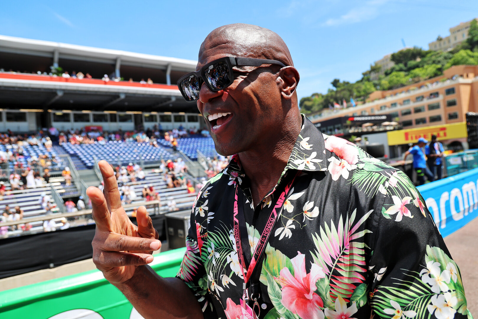 GP MONACO, Terry Crews (USA) Actor.
07.06.2026. Formula 1 World Championship, Rd 6, Monaco Grand Prix, Monte Carlo, Monaco, Gara Day.
- www.xpbimages.com, EMail: requests@xpbimages.com © Copyright: Batchelor / XPB Images