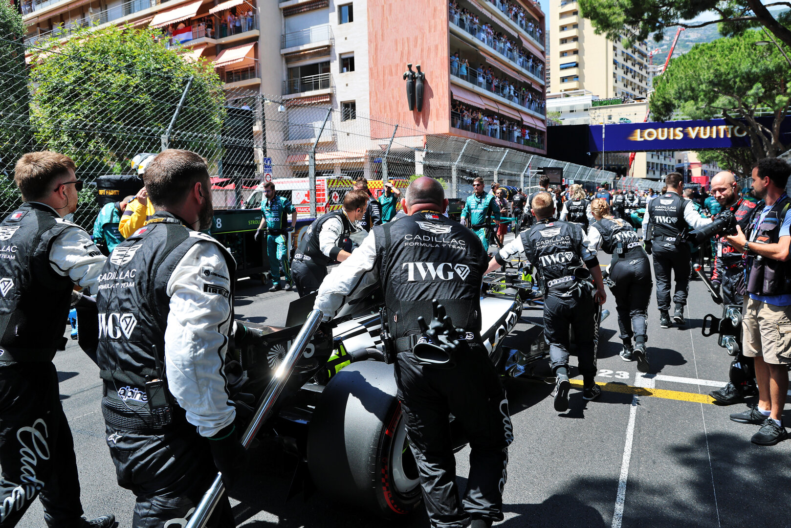 GP MONACO, Sergio Perez (MEX) Cadillac Formula 1 Team MAC-26 on the grid.
07.06.2026. Formula 1 World Championship, Rd 6, Monaco Grand Prix, Monte Carlo, Monaco, Gara Day.
- www.xpbimages.com, EMail: requests@xpbimages.com © Copyright: Batchelor / XPB Images