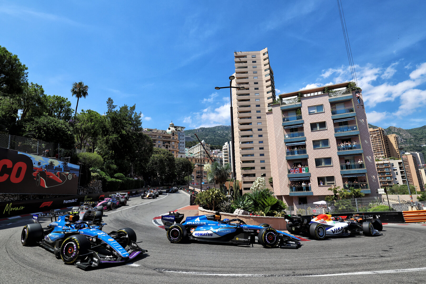 GP MONACO, Alexander Albon (THA) Williams F1 Team FW48 e Carlos Sainz (ESP) Williams F1 Team FW48 at the partenza of the race.
07.06.2026. Formula 1 World Championship, Rd 6, Monaco Grand Prix, Monte Carlo, Monaco, Gara Day.
- www.xpbimages.com, EMail: requests@xpbimages.com © Copyright: Rew / XPB Images