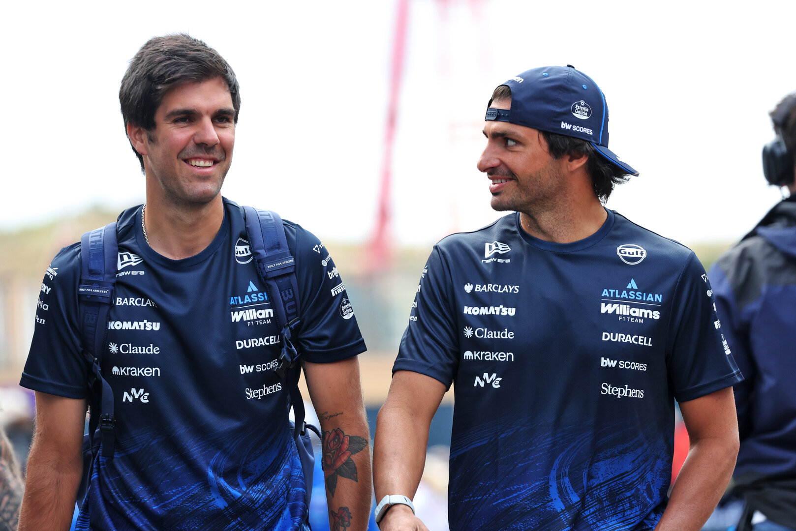 GP OLANDA, (L to R): Borja Presol (ESP) Williams F1 Team Personal Trainer with Carlos Sainz (ESP) Williams F1 Team.
20.08.2026. Formula 1 World Championship, Rd 12, Dutch Grand Prix, Zandvoort, Netherlands, Preparation Day.
- www.xpbimages.com, EMail: requests@xpbimages.com © Copyright: Bearne / XPB Images
