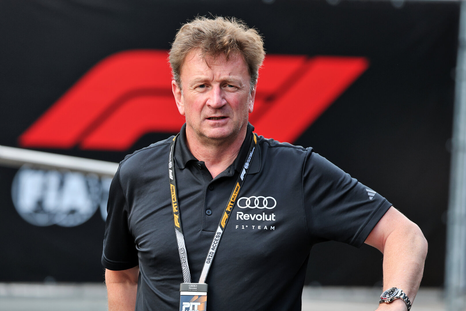 GP OLANDA, Allan McNish (GBR) Audi F1 Team Racing Director.
20.08.2026. Formula 1 World Championship, Rd 12, Dutch Grand Prix, Zandvoort, Netherlands, Preparation Day.
- www.xpbimages.com, EMail: requests@xpbimages.com © Copyright: Moy / XPB Images