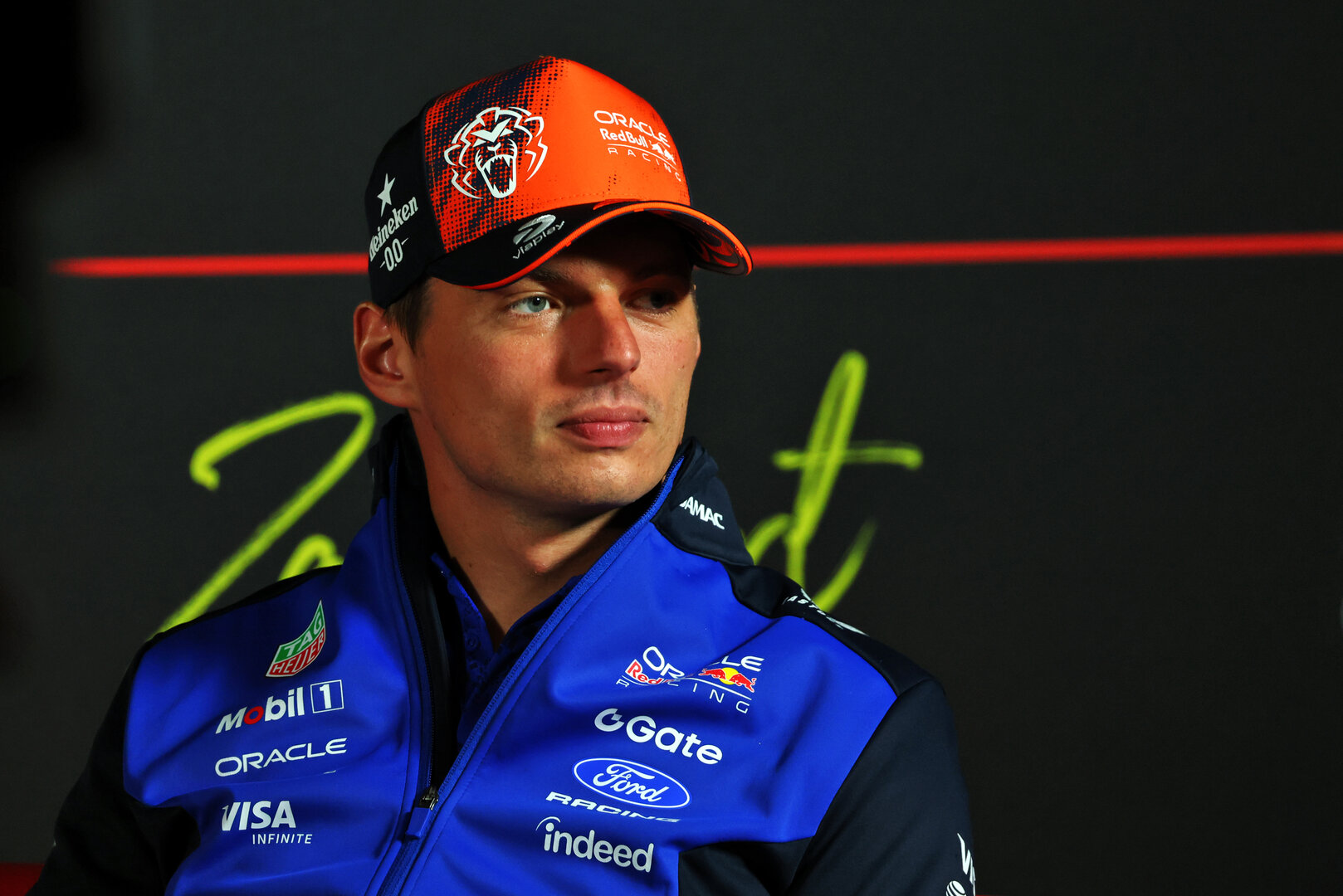 GP OLANDA, Max Verstappen (NLD) Red Bull Racing in the FIA Press Conference.
20.08.2026. Formula 1 World Championship, Rd 12, Dutch Grand Prix, Zandvoort, Netherlands, Preparation Day.
- www.xpbimages.com, EMail: requests@xpbimages.com © Copyright: Bearne / XPB Images