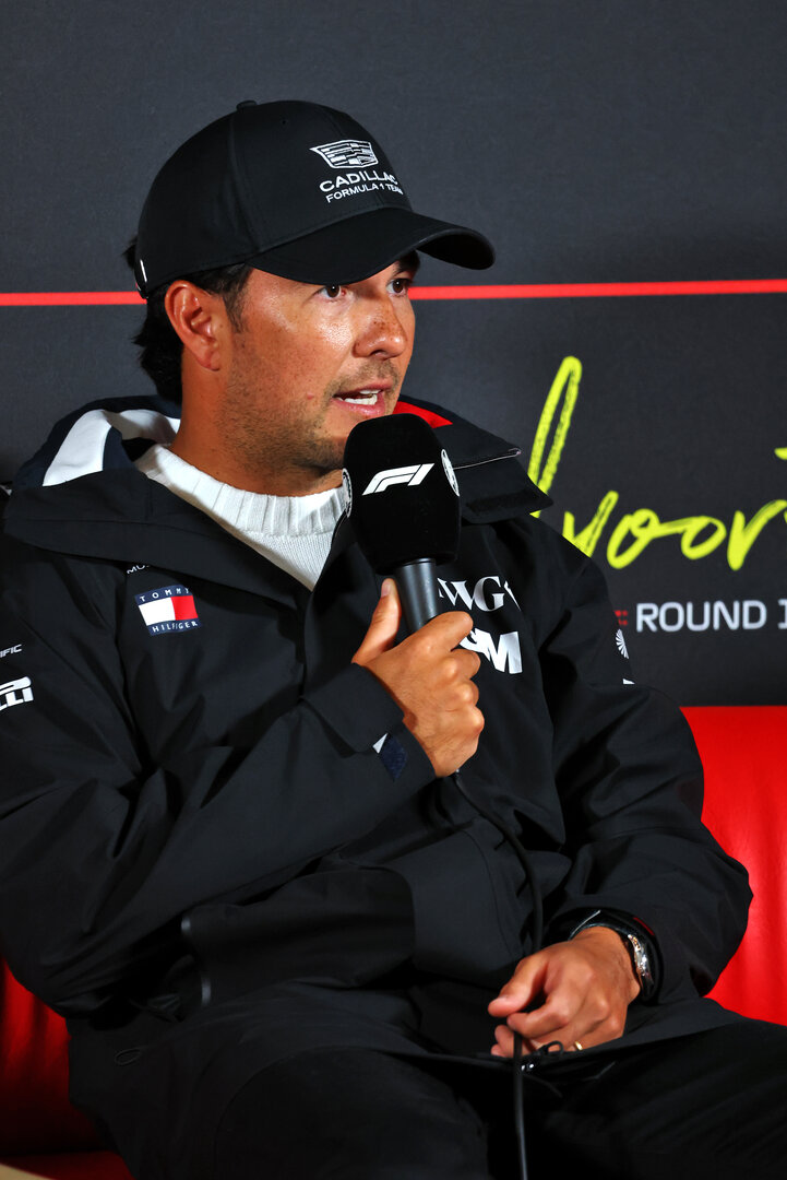 GP OLANDA, Sergio Perez (MEX) Cadillac Formula 1 Team in the FIA Press Conference.
20.08.2026. Formula 1 World Championship, Rd 12, Dutch Grand Prix, Zandvoort, Netherlands, Preparation Day.
- www.xpbimages.com, EMail: requests@xpbimages.com © Copyright: Bearne / XPB Images