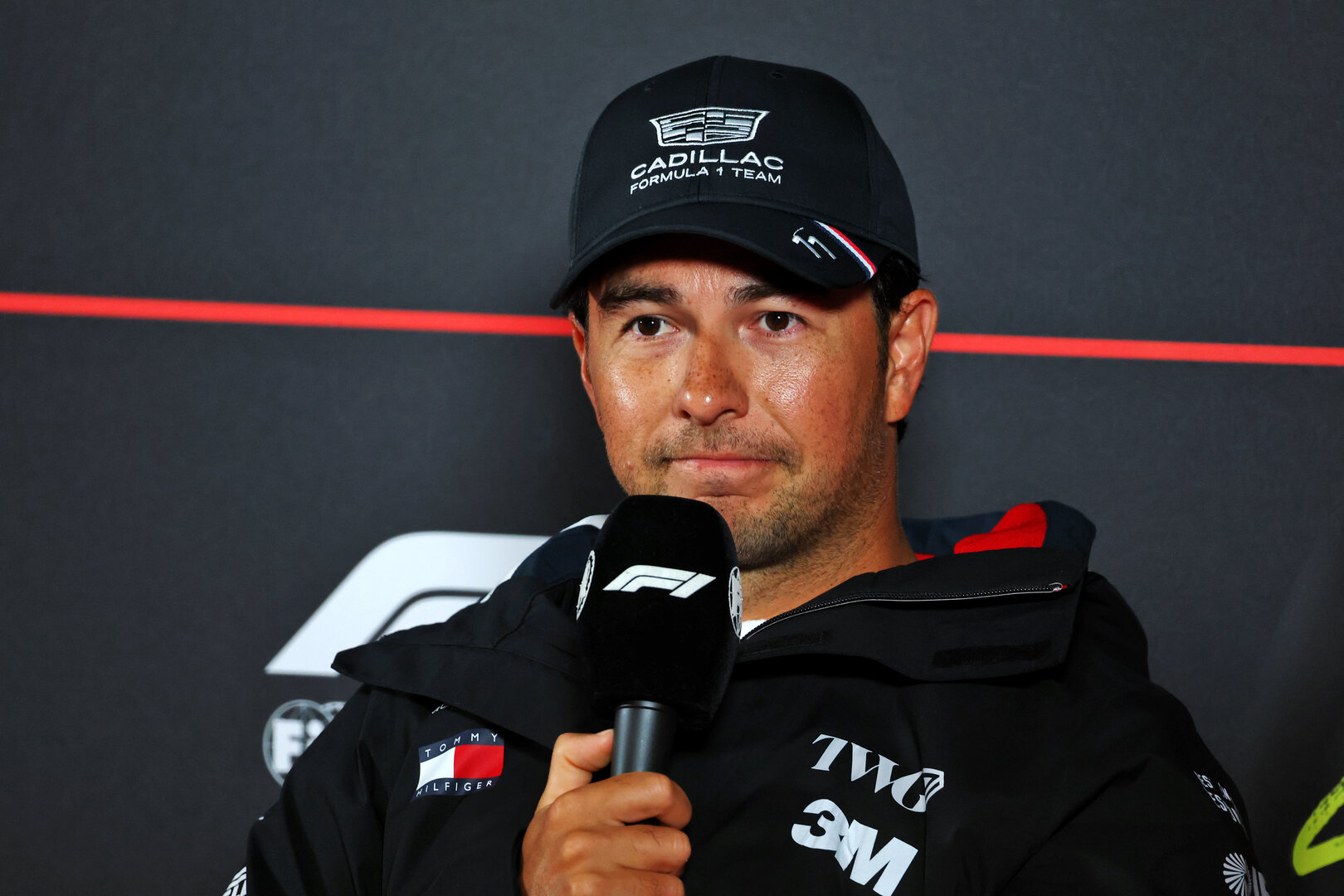 GP OLANDA, Sergio Perez (MEX) Cadillac Formula 1 Team in the FIA Press Conference.
20.08.2026. Formula 1 World Championship, Rd 12, Dutch Grand Prix, Zandvoort, Netherlands, Preparation Day.
- www.xpbimages.com, EMail: requests@xpbimages.com © Copyright: Bearne / XPB Images