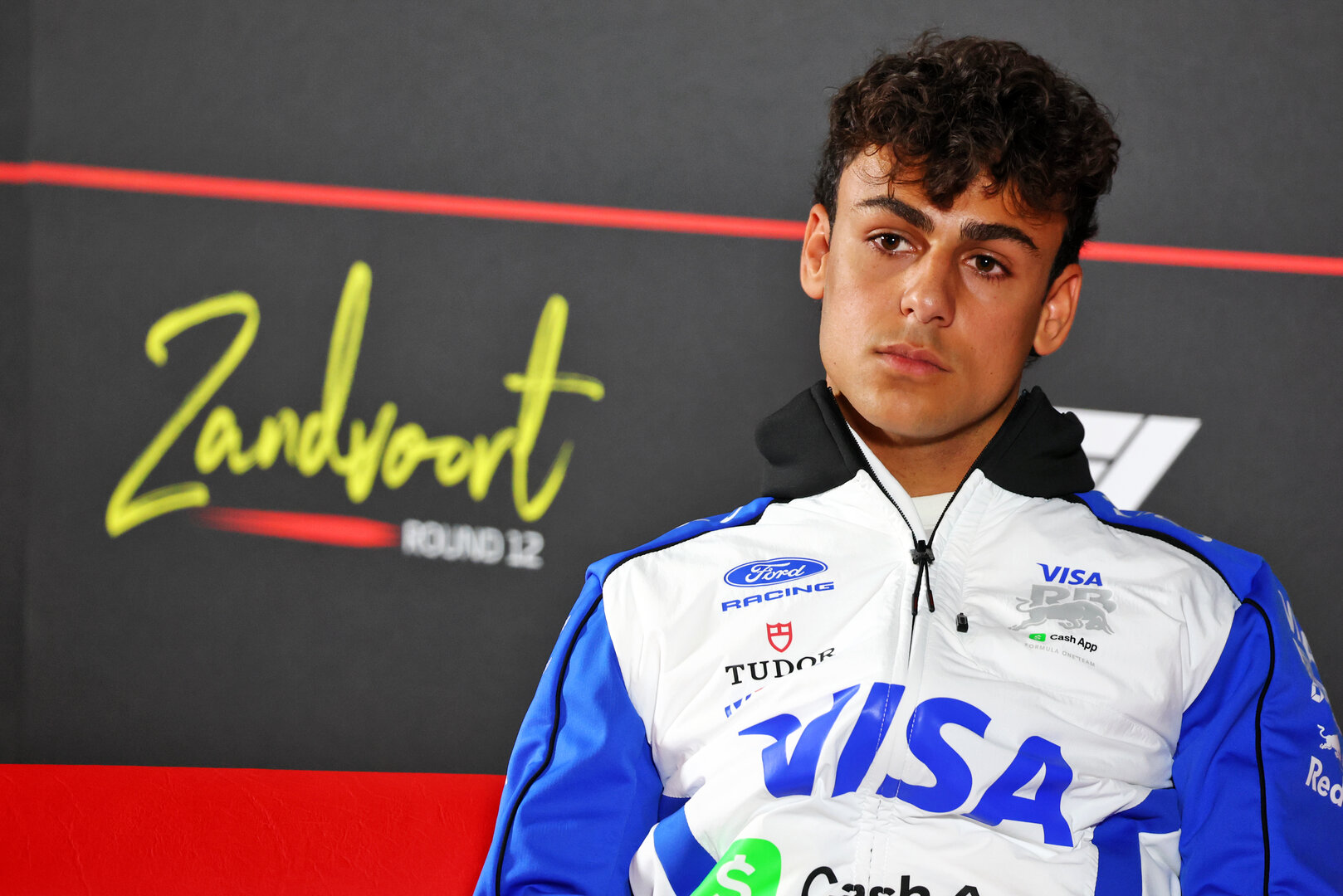GP OLANDA, Arvid Lindblad (GBR) Racing Bulls Formula One Team in the FIA Press Conference.
20.08.2026. Formula 1 World Championship, Rd 12, Dutch Grand Prix, Zandvoort, Netherlands, Preparation Day.
- www.xpbimages.com, EMail: requests@xpbimages.com © Copyright: Bearne / XPB Images