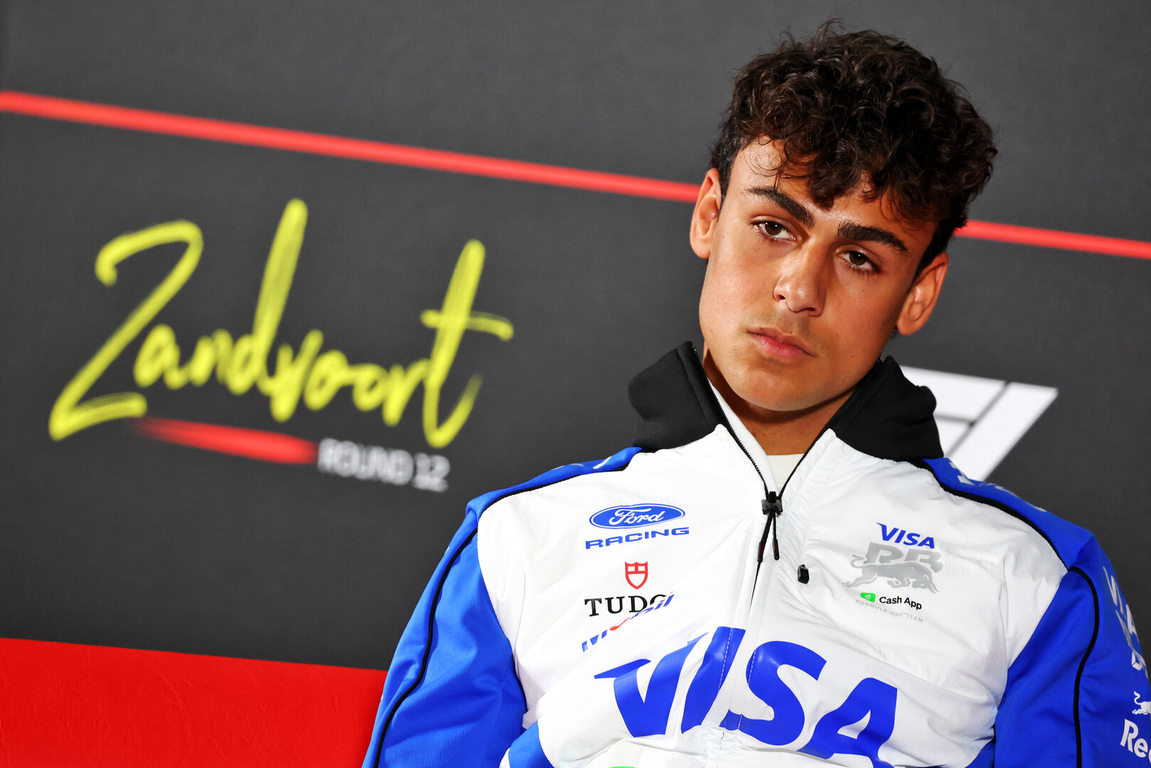 GP OLANDA, Arvid Lindblad (GBR) Racing Bulls Formula One Team in the FIA Press Conference.
20.08.2026. Formula 1 World Championship, Rd 12, Dutch Grand Prix, Zandvoort, Netherlands, Preparation Day.
- www.xpbimages.com, EMail: requests@xpbimages.com © Copyright: Bearne / XPB Images