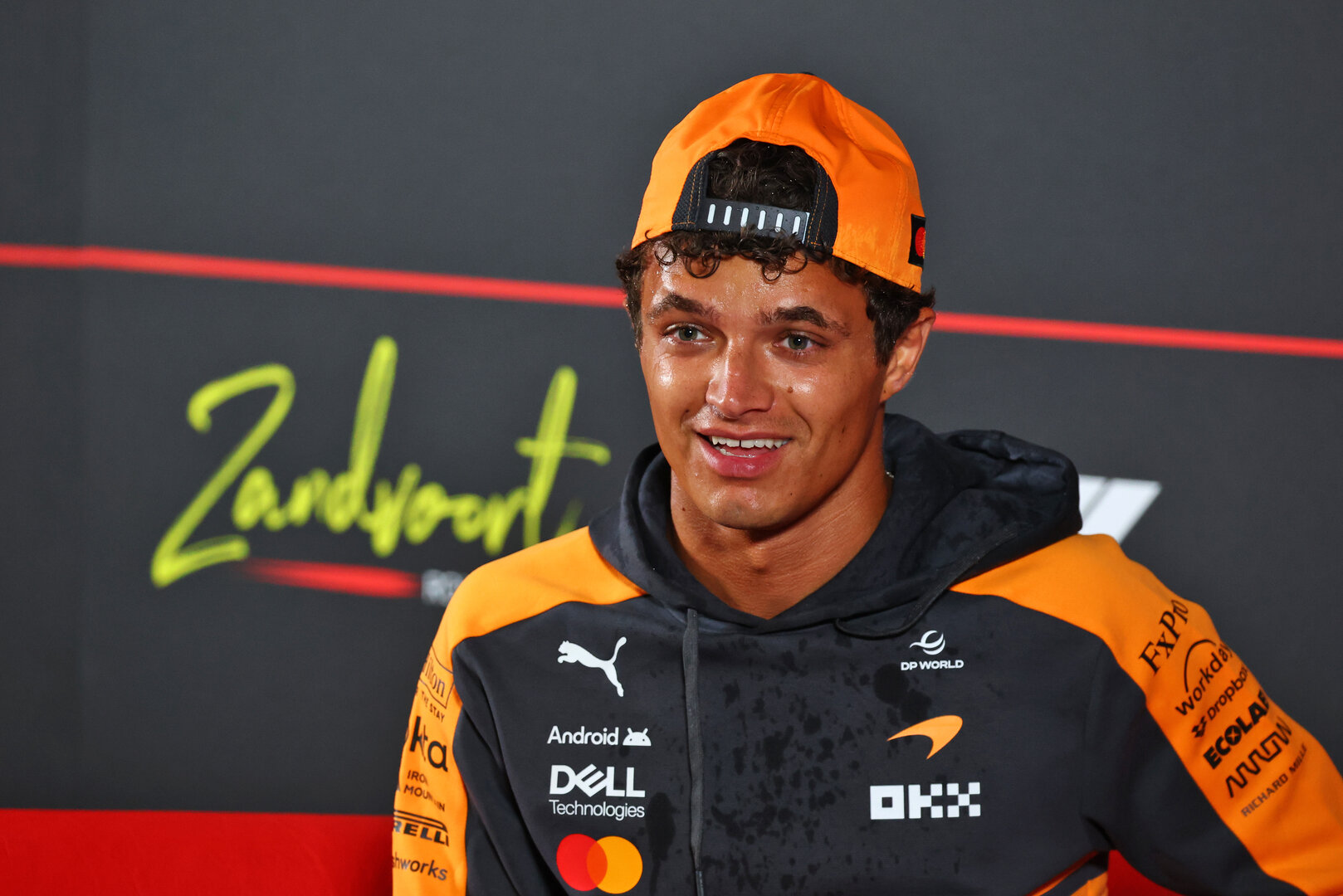 GP OLANDA, Lando Norris (GBR) McLaren F1 Team in the FIA Press Conference.
20.08.2026. Formula 1 World Championship, Rd 12, Dutch Grand Prix, Zandvoort, Netherlands, Preparation Day.
- www.xpbimages.com, EMail: requests@xpbimages.com © Copyright: Bearne / XPB Images
