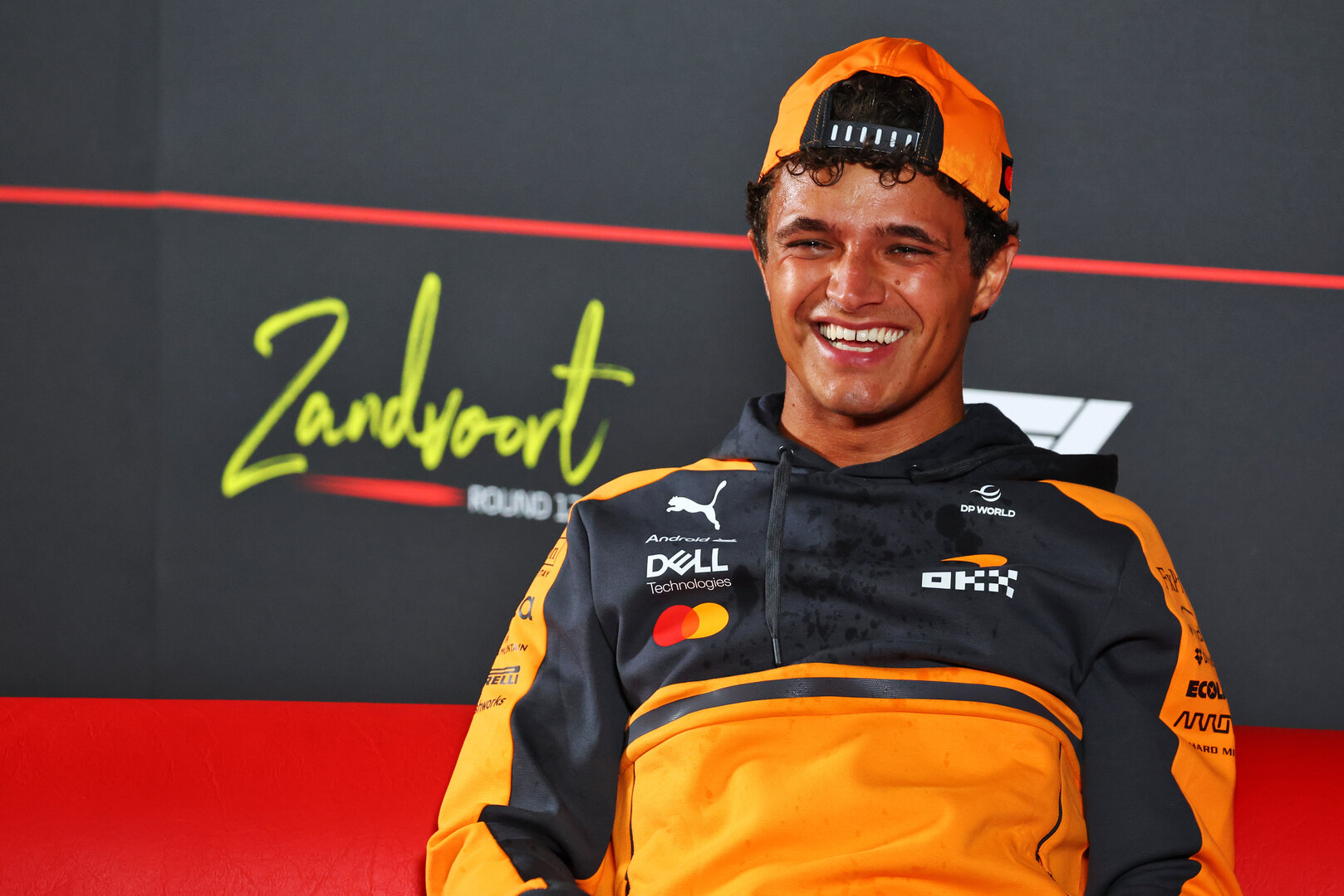 GP OLANDA, Lando Norris (GBR) McLaren F1 Team in the FIA Press Conference.
20.08.2026. Formula 1 World Championship, Rd 12, Dutch Grand Prix, Zandvoort, Netherlands, Preparation Day.
- www.xpbimages.com, EMail: requests@xpbimages.com © Copyright: Bearne / XPB Images