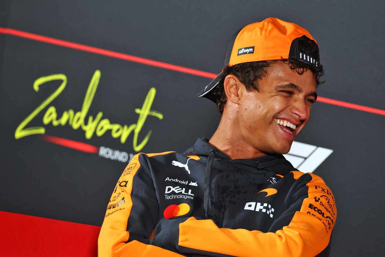 GP OLANDA, Lando Norris (GBR) McLaren F1 Team in the FIA Press Conference.
20.08.2026. Formula 1 World Championship, Rd 12, Dutch Grand Prix, Zandvoort, Netherlands, Preparation Day.
- www.xpbimages.com, EMail: requests@xpbimages.com © Copyright: Bearne / XPB Images