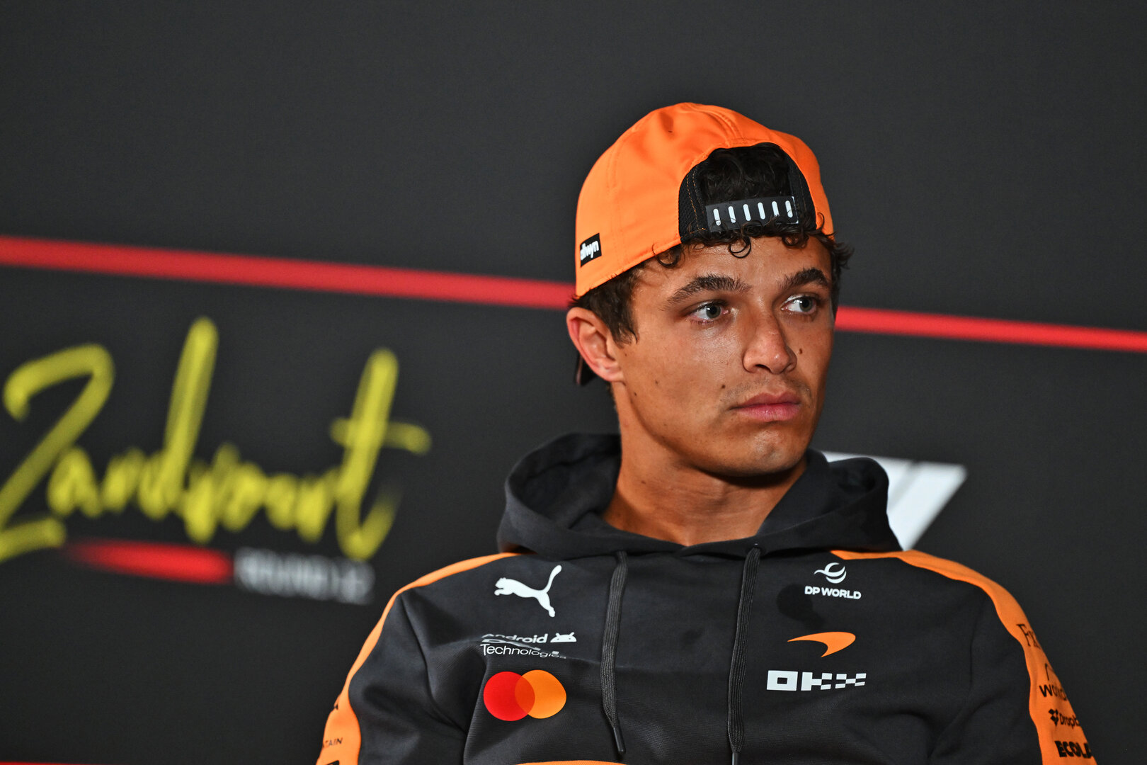 GP OLANDA, Lando Norris (GBR) McLaren F1 Team in the FIA Press Conference.
20.08.2026. Formula 1 World Championship, Rd 12, Dutch Grand Prix, Zandvoort, Netherlands, Preparation Day.
- www.xpbimages.com, EMail: requests@xpbimages.com © Copyright: Price / XPB Images