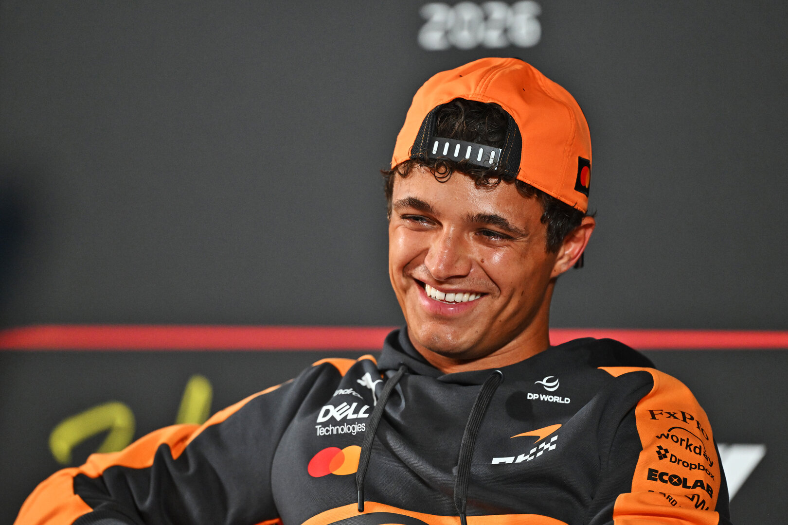 GP OLANDA, Lando Norris (GBR) McLaren F1 Team in the FIA Press Conference.
20.08.2026. Formula 1 World Championship, Rd 12, Dutch Grand Prix, Zandvoort, Netherlands, Preparation Day.
- www.xpbimages.com, EMail: requests@xpbimages.com © Copyright: Price / XPB Images