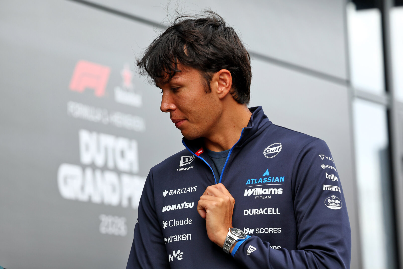 GP OLANDA, Alexander Albon (THA) Williams F1 Team.
20.08.2026. Formula 1 World Championship, Rd 12, Dutch Grand Prix, Zandvoort, Netherlands, Preparation Day.
- www.xpbimages.com, EMail: requests@xpbimages.com © Copyright: Bearne / XPB Images