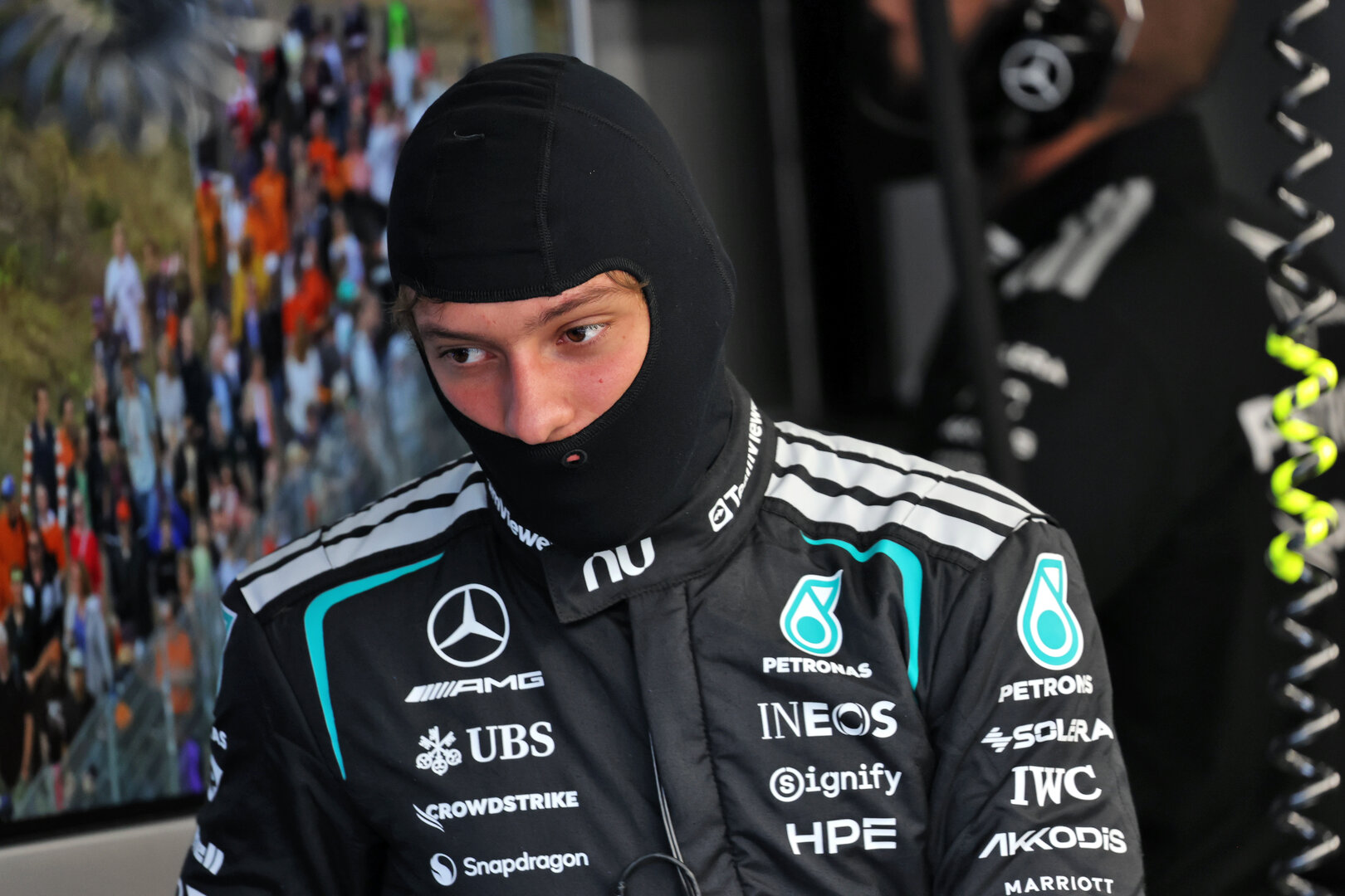 GP OLANDA, Andrea Kimi Antonelli (ITA) Mercedes AMG Formula One Team.
21.08.2026. Formula 1 World Championship, Rd 12, Dutch Grand Prix, Zandvoort, Netherlands, Sprint Qualifiche Day.
- www.xpbimages.com, EMail: requests@xpbimages.com © Copyright: Batchelor / XPB Images